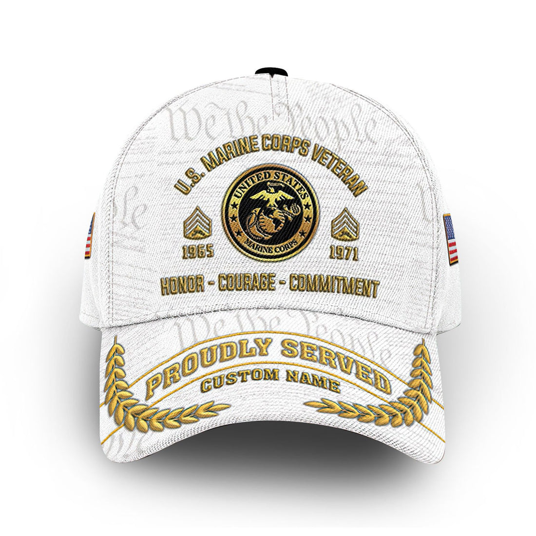 Premium Custom USMC Cap VPVC013703, Gifts For Marine Veteran, Gifts For Dad, For Husband, Best Gifts On Father's Day, Armed Forces Day, Independence Day, Veterans Day.