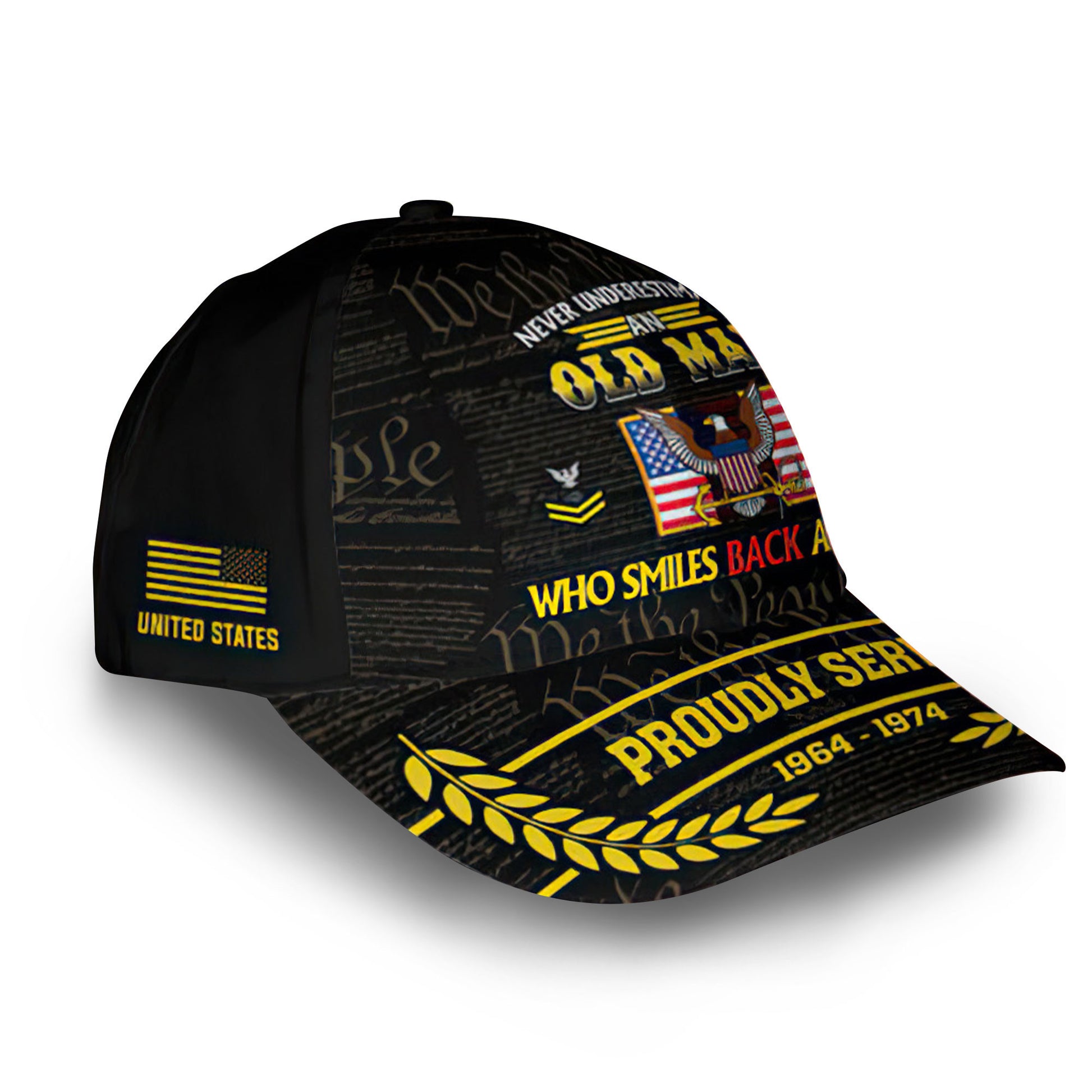 Premium Custom US Navy Cap VPVC013707, Gifts For Navy Veteran, Gifts For Dad, For Husband, Best Gifts On Father's Day, Armed Forces Day, Independence Day, Veterans Day.
