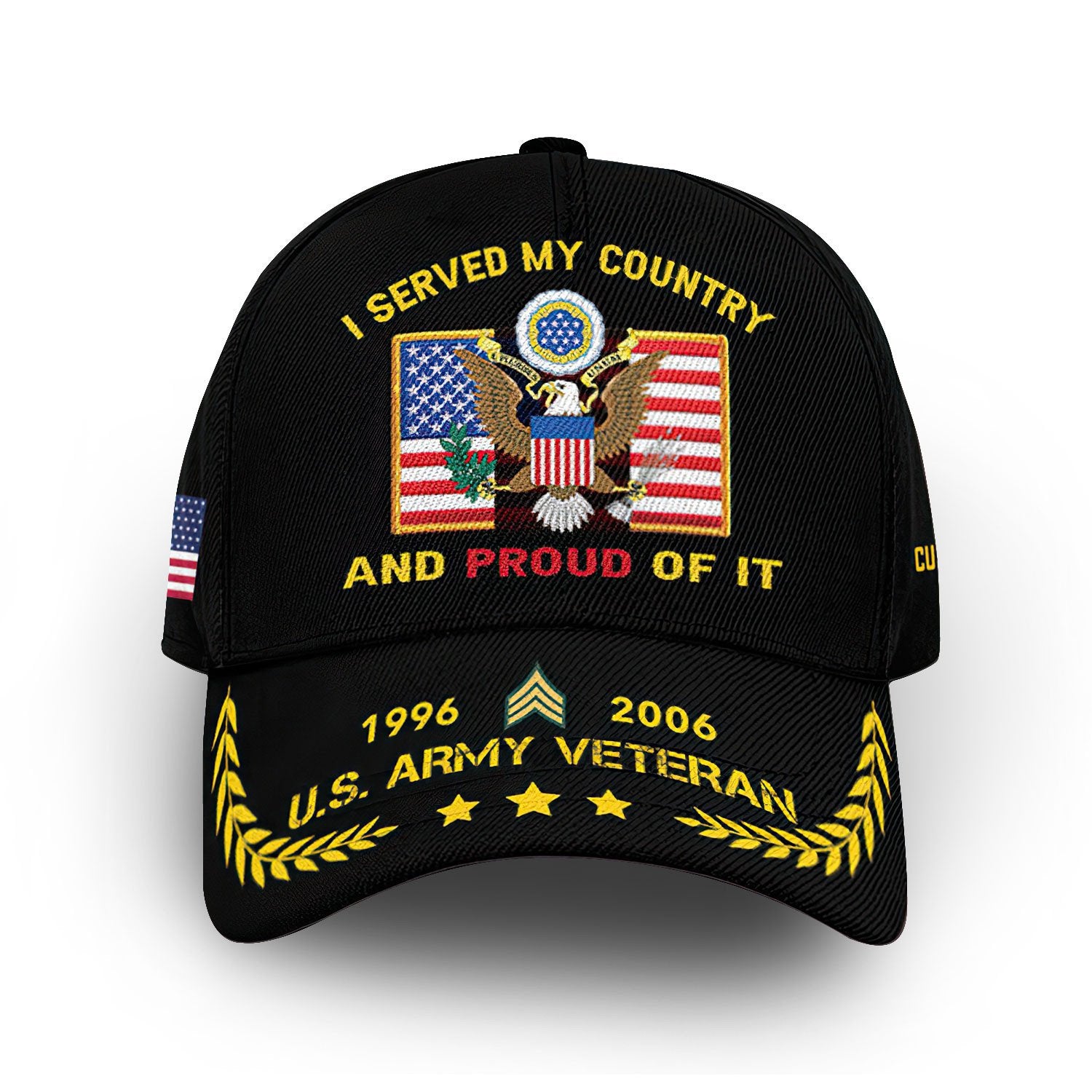Unique Custom Name, Rank, Year, US Army Cap VPVC013801, Gifts For Army Veteran, Gifts For Dad, For Husband, Best Gifts On Father's Day, Independence Day, Veterans Day.