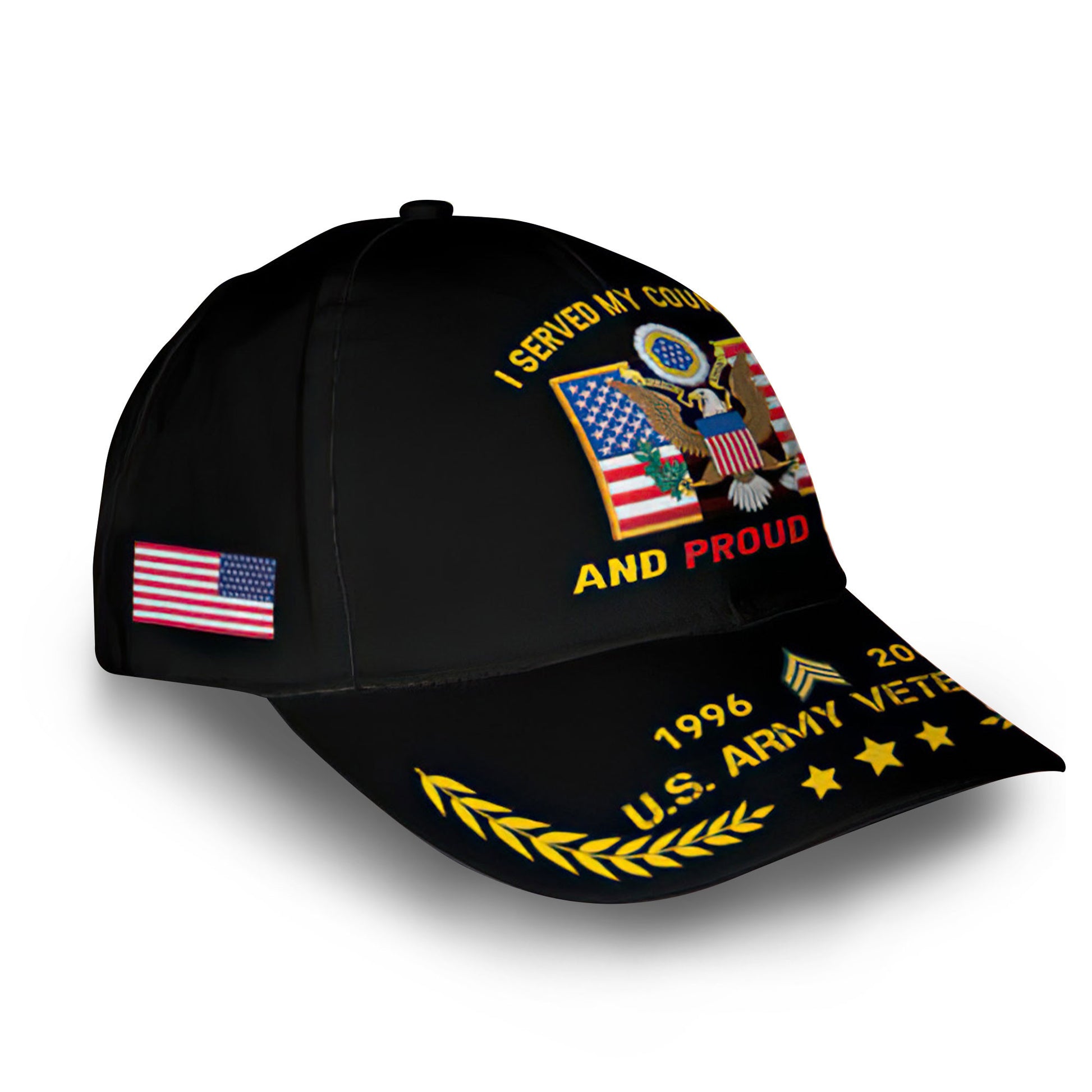 Unique Custom Name, Rank, Year, US Army Cap VPVC013801, Gifts For Army Veteran, Gifts For Dad, For Husband, Best Gifts On Father's Day, Independence Day, Veterans Day.