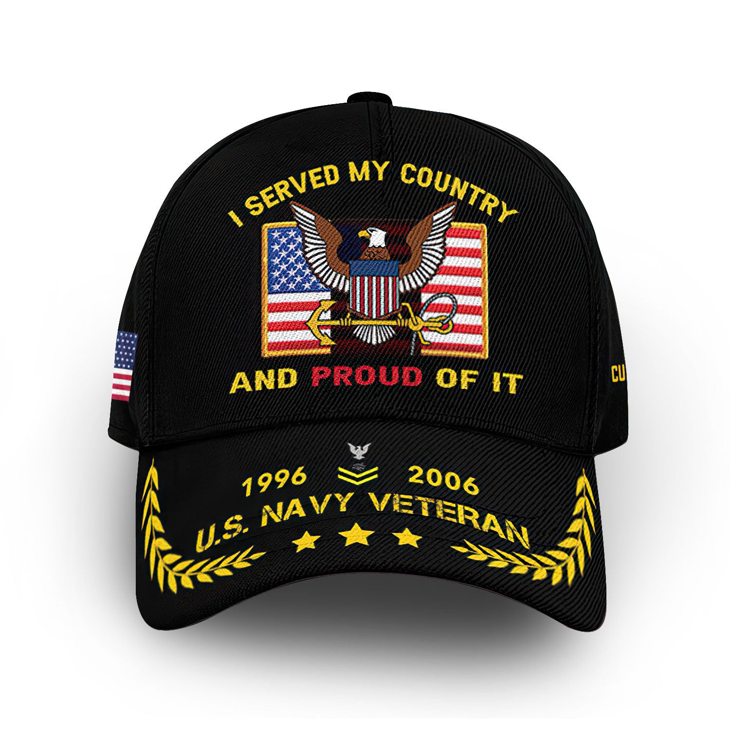 Unique Custom Name, Rank, Year, US Navy Cap VPVC013802, Gifts For Navy Veteran, Gifts For Dad, For Husband, Best Gifts On Father's Day, Independence Day, Veterans Day.