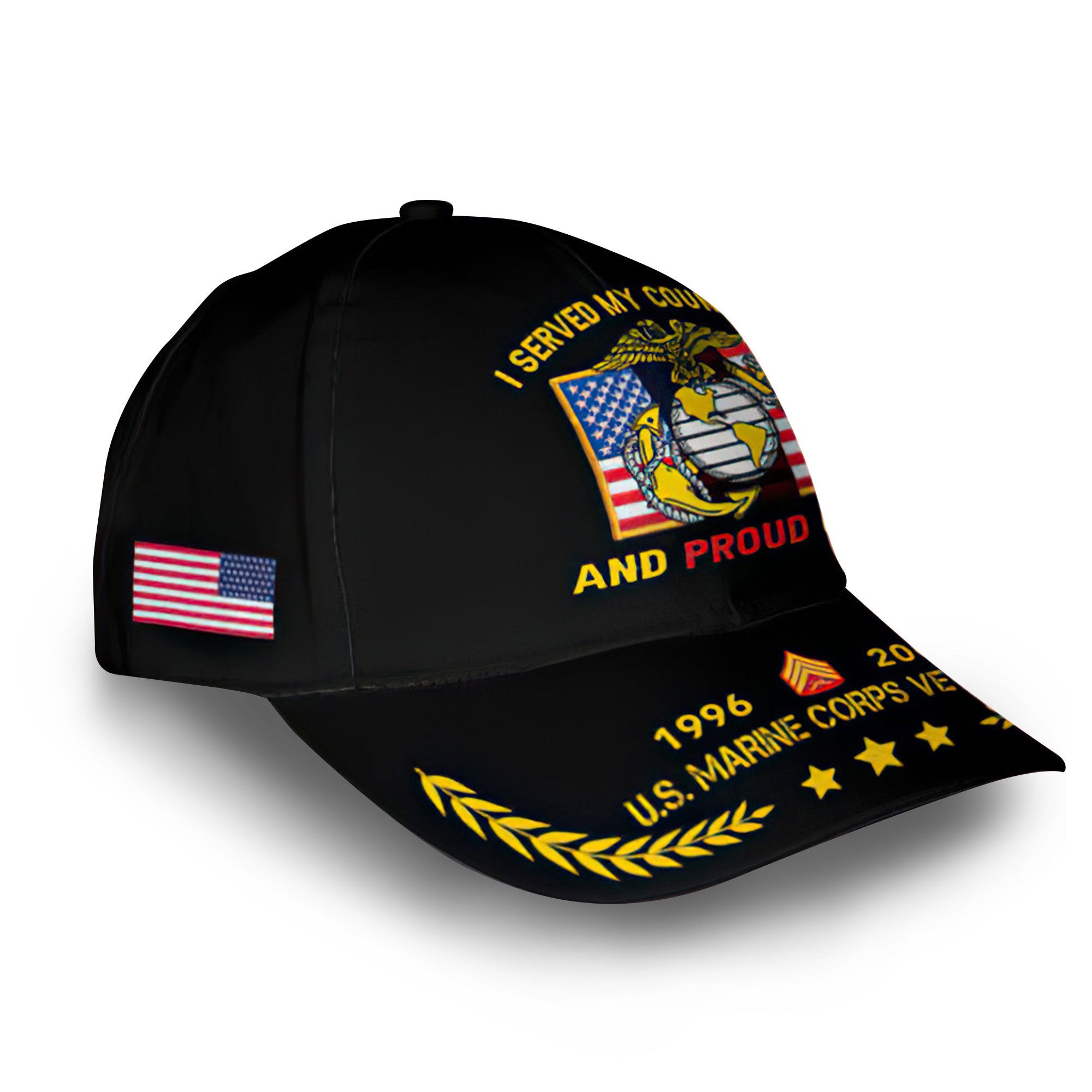 Unique Custom Name, Rank, Year, USMC Cap VPVC013803, Gifts For Marine Veteran, Gifts For Dad, For Husband, Best Gifts On Father's Day, Independence Day, Veterans Day.