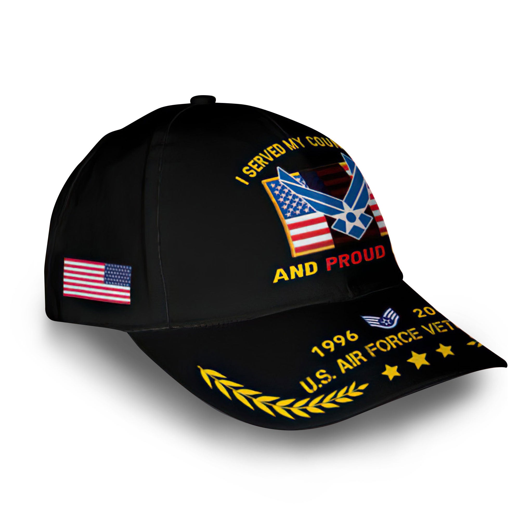 Unique Custom Name, Rank, Year, USAF Cap VPVC013804, Gifts For Air Force Veteran, Gifts For Dad, For Husband, Best Gifts On Father's Day, Independence Day, Veterans Day.