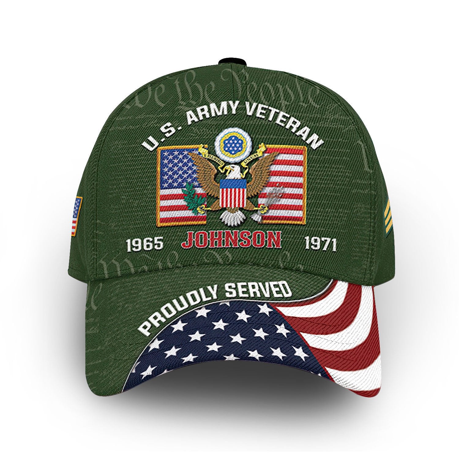 Unique Custom Name, Rank, Year, US Army Cap VPVC013806, Gifts For Army Veteran, Gifts For Dad, For Husband, Best Gifts On Father's Day, Independence Day, Veterans Day.