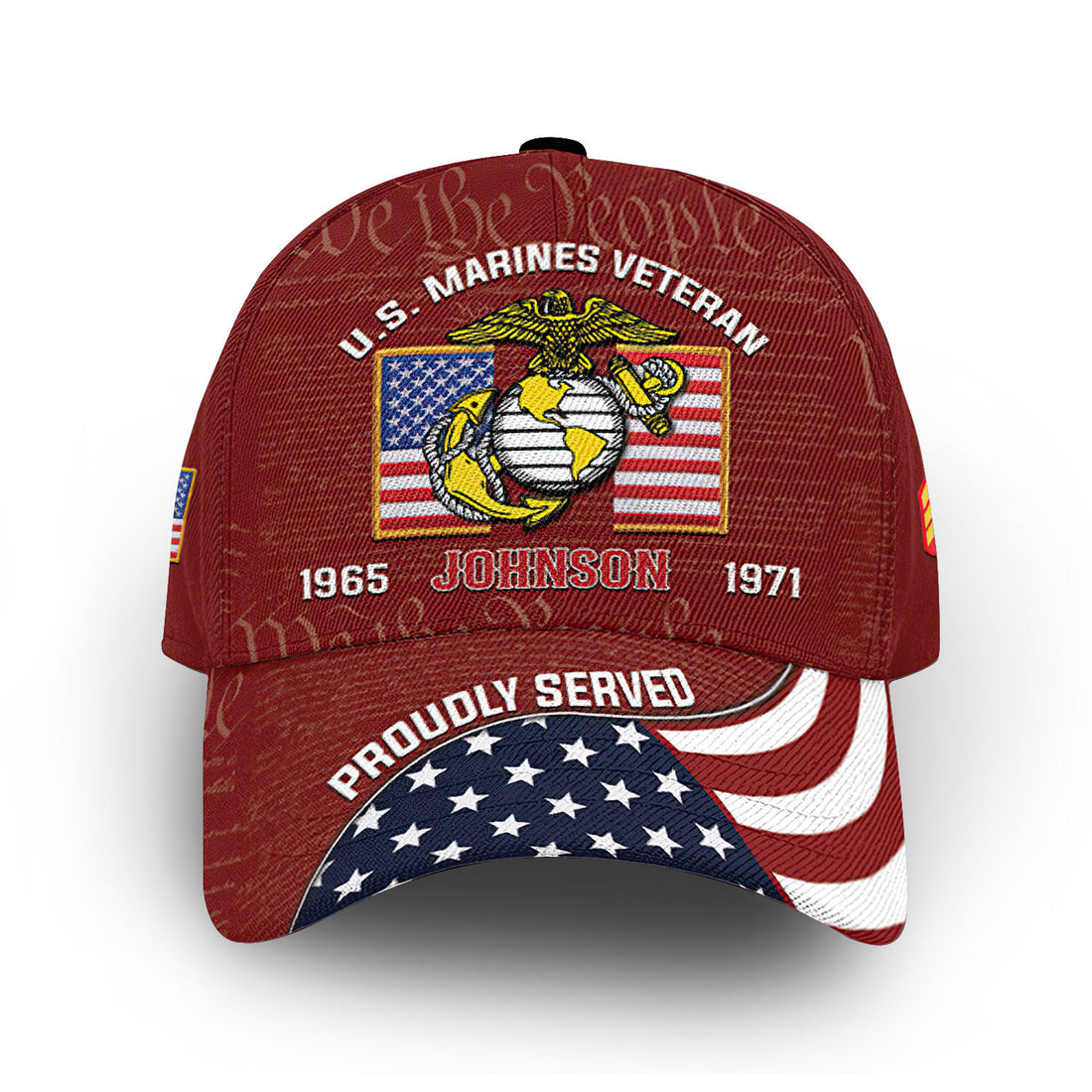 Unique Custom Name, Rank, Year, USMC Cap VPVC013808, Gifts For Marine Veteran, Gifts For Dad, For Husband, Best Gifts On Father's Day, Independence Day, Veterans Day.