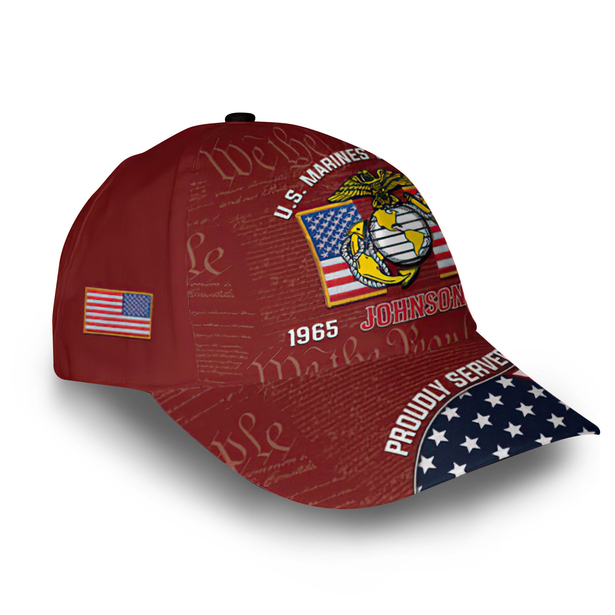 Unique Custom Name, Rank, Year, USMC Cap VPVC013808, Gifts For Marine Veteran, Gifts For Dad, For Husband, Best Gifts On Father's Day, Independence Day, Veterans Day.