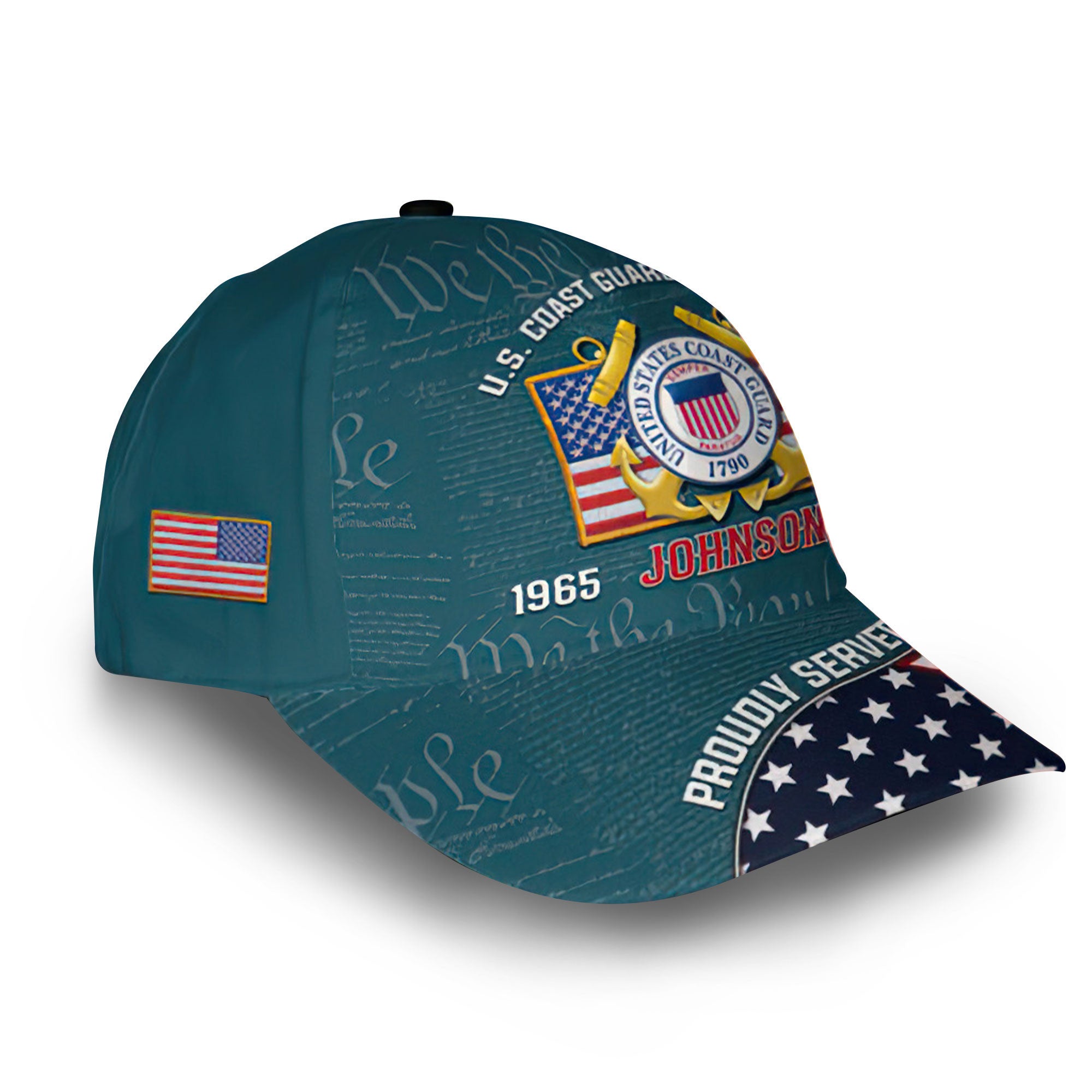 Unique Custom Name, Rank, Year, USCG Cap VPVC013810, Gifts For Coast Guard Veteran, Gifts For Dad, For Husband, Best Gifts On Father's Day, Independence Day, Veterans Day.