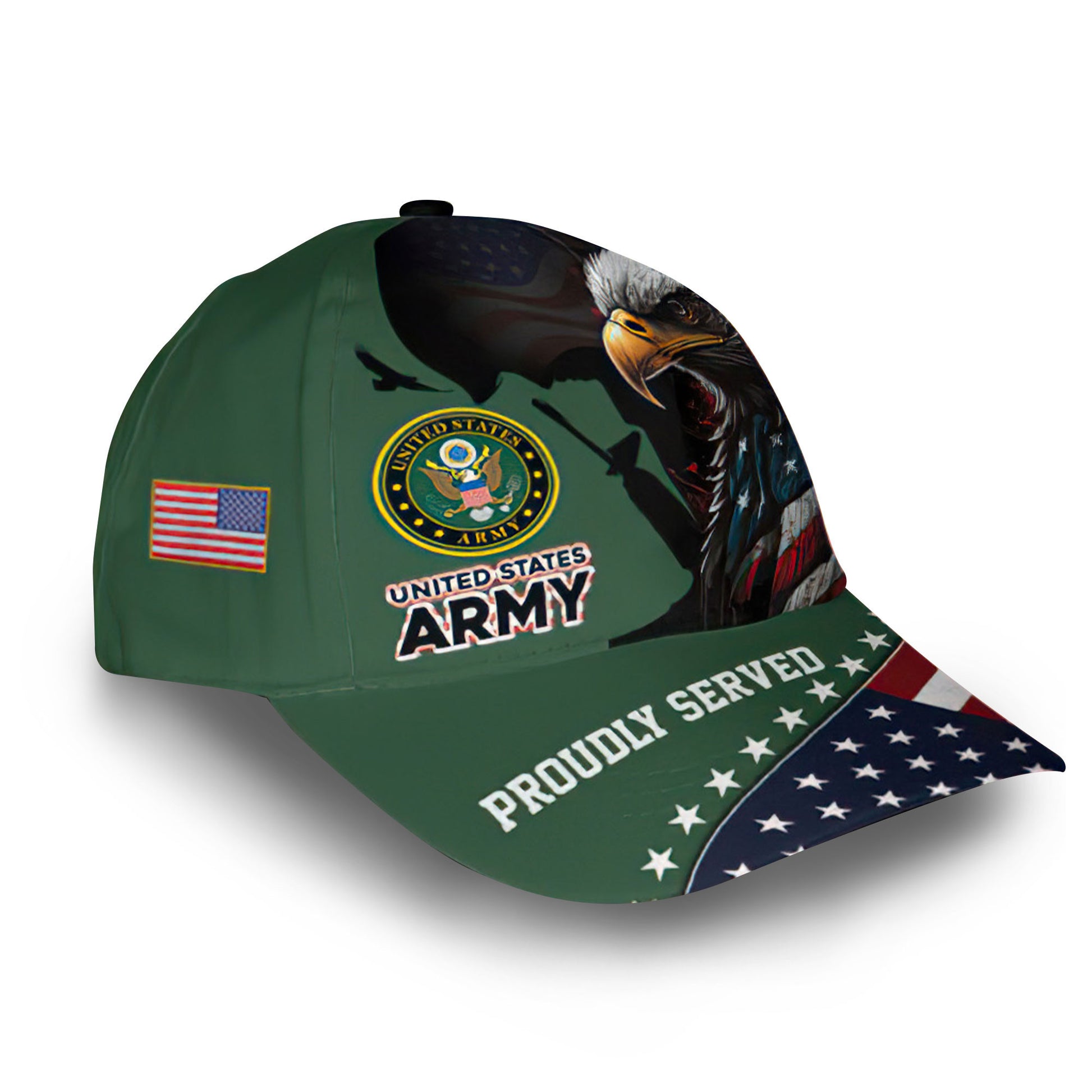 US Army Custom Cap VPVC013901, Gifts For Army Veteran, Best Gifts On Father's Day, Armed Forces Day, Independence Day, Veterans Day.