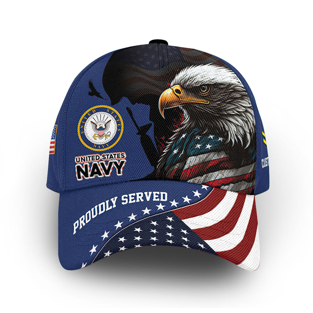 US Navy Custom Cap VPVC013902, Gifts For Navy Veteran, Best Gifts On Father's Day, Armed Forces Day, Independence Day, Veterans Day.