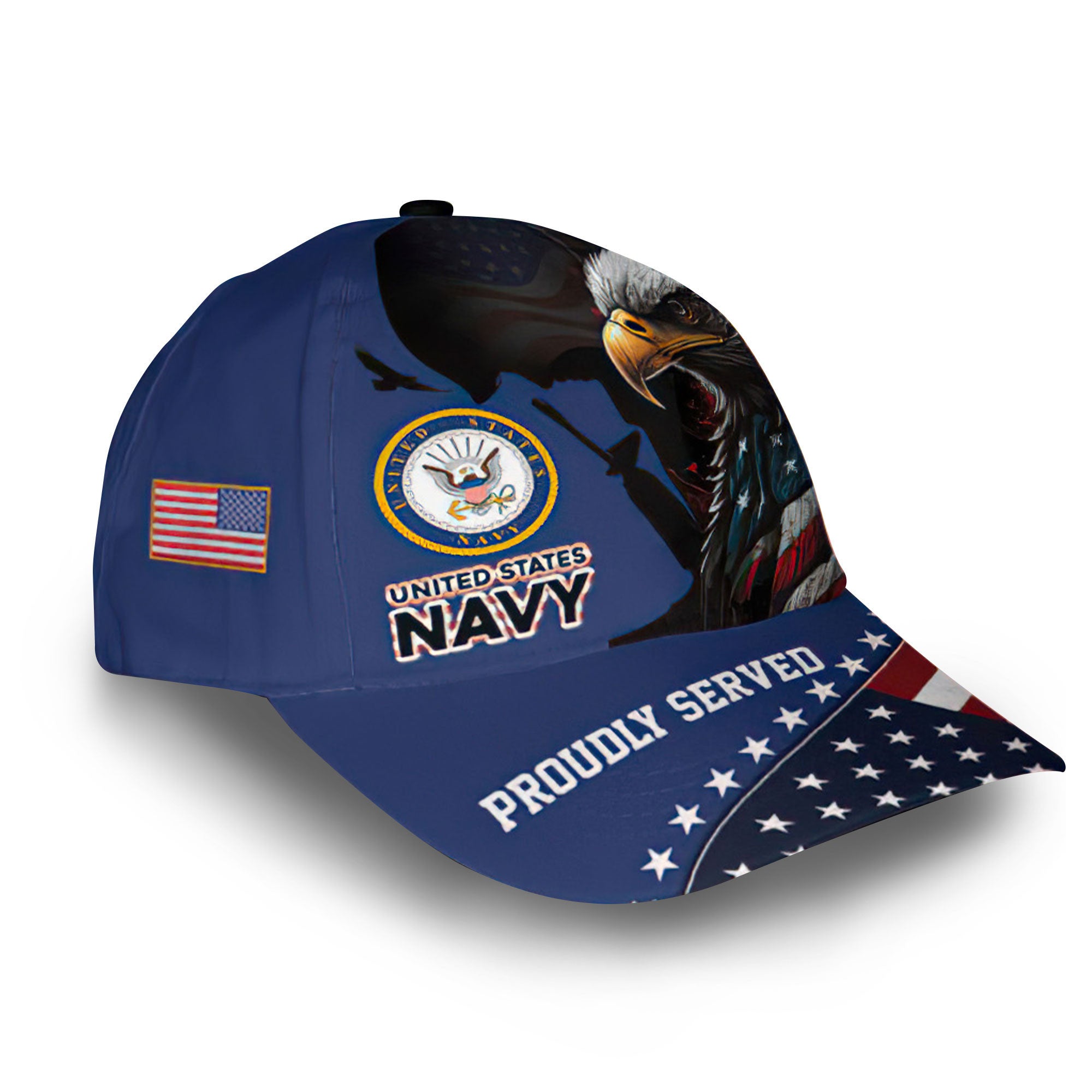 US Navy Custom Cap VPVC013902, Gifts For Navy Veteran, Best Gifts On Father's Day, Armed Forces Day, Independence Day, Veterans Day.