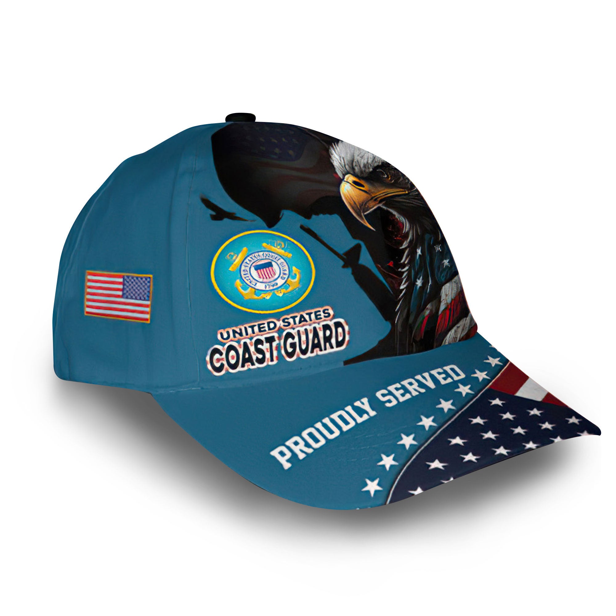 USCG Custom Cap VPVC013905, Gifts For Coast Guard Veteran, Best Gifts On Father's Day, Armed Forces Day, Independence Day, Veterans Day.
