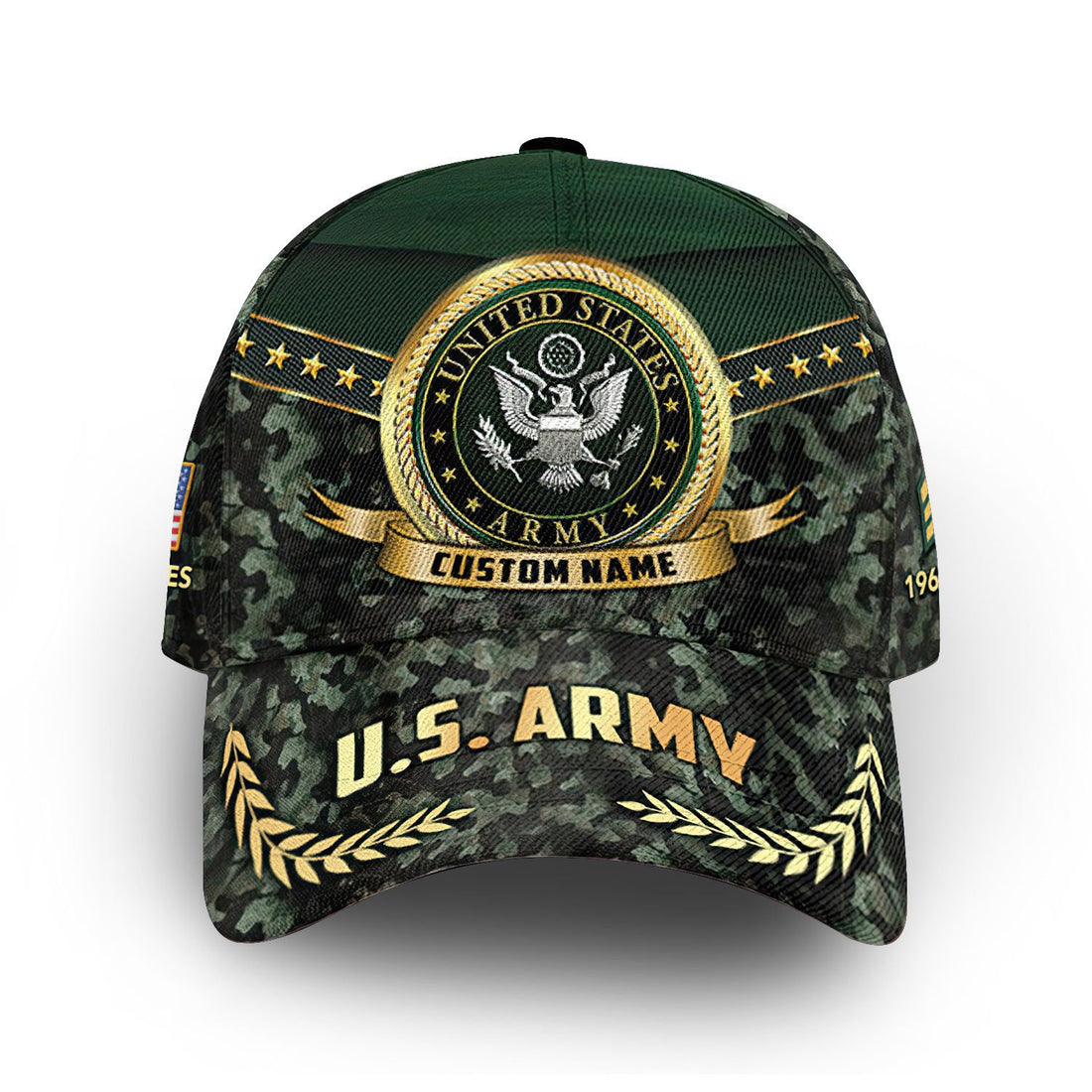 US Army Custom Cap VPVC013906, Gifts For Army Veteran, Best Gifts On Father's Day, Armed Forces Day, Independence Day, Veterans Day.
