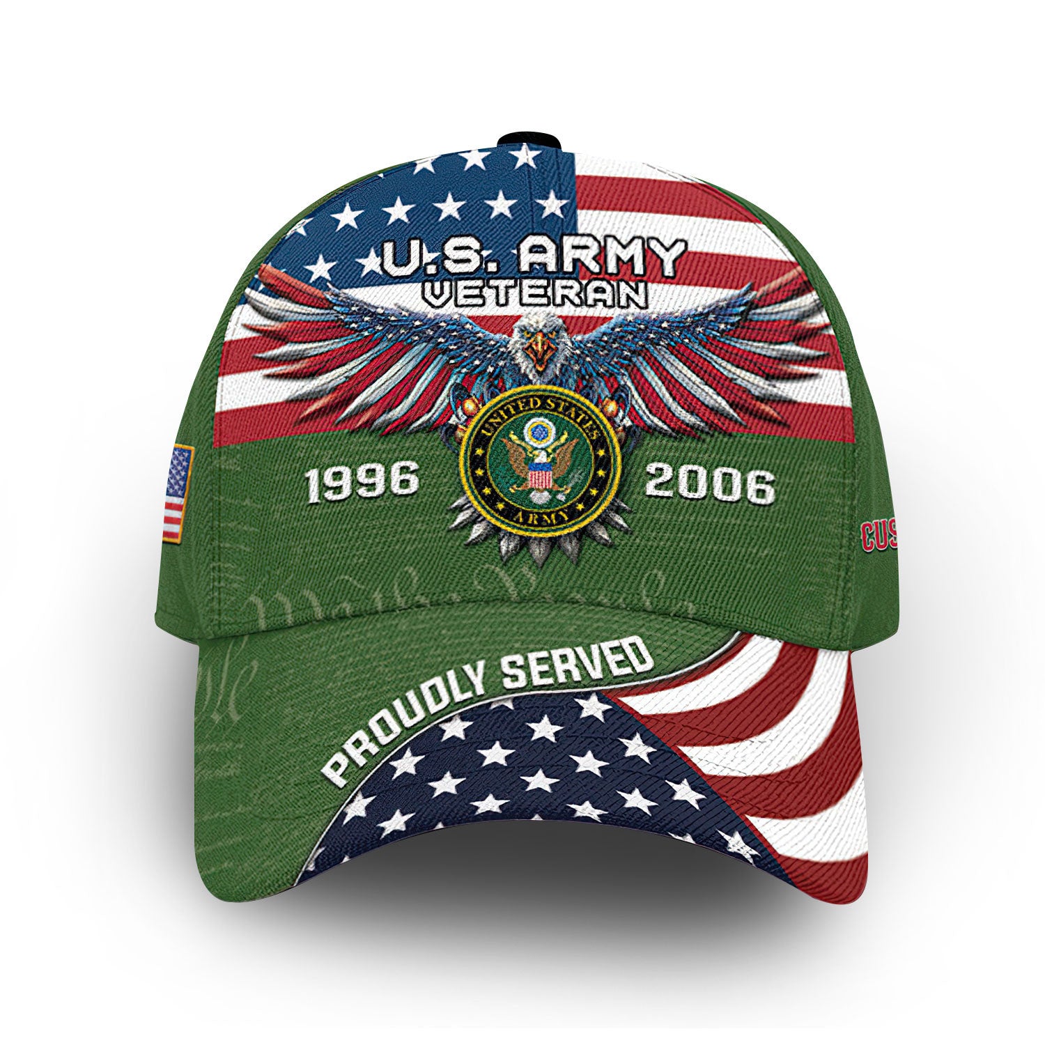 Premium Custom US Army Cap VPVC014001, Gifts For Army Veteran, Best Gifts On Father's Day, Armed Forces Day, Independence Day, Veterans Day.