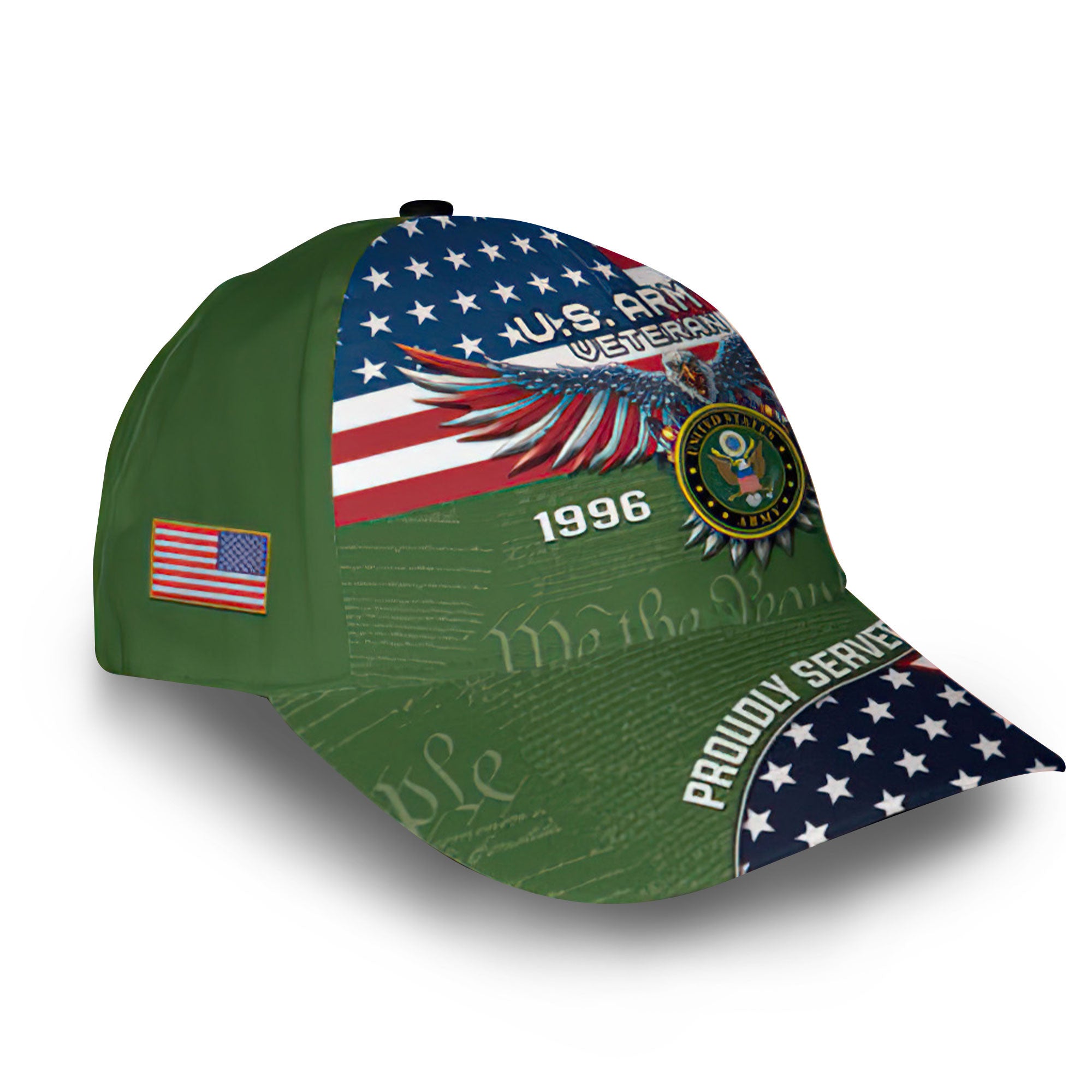 Premium Custom US Army Cap VPVC014001, Gifts For Army Veteran, Best Gifts On Father's Day, Armed Forces Day, Independence Day, Veterans Day.