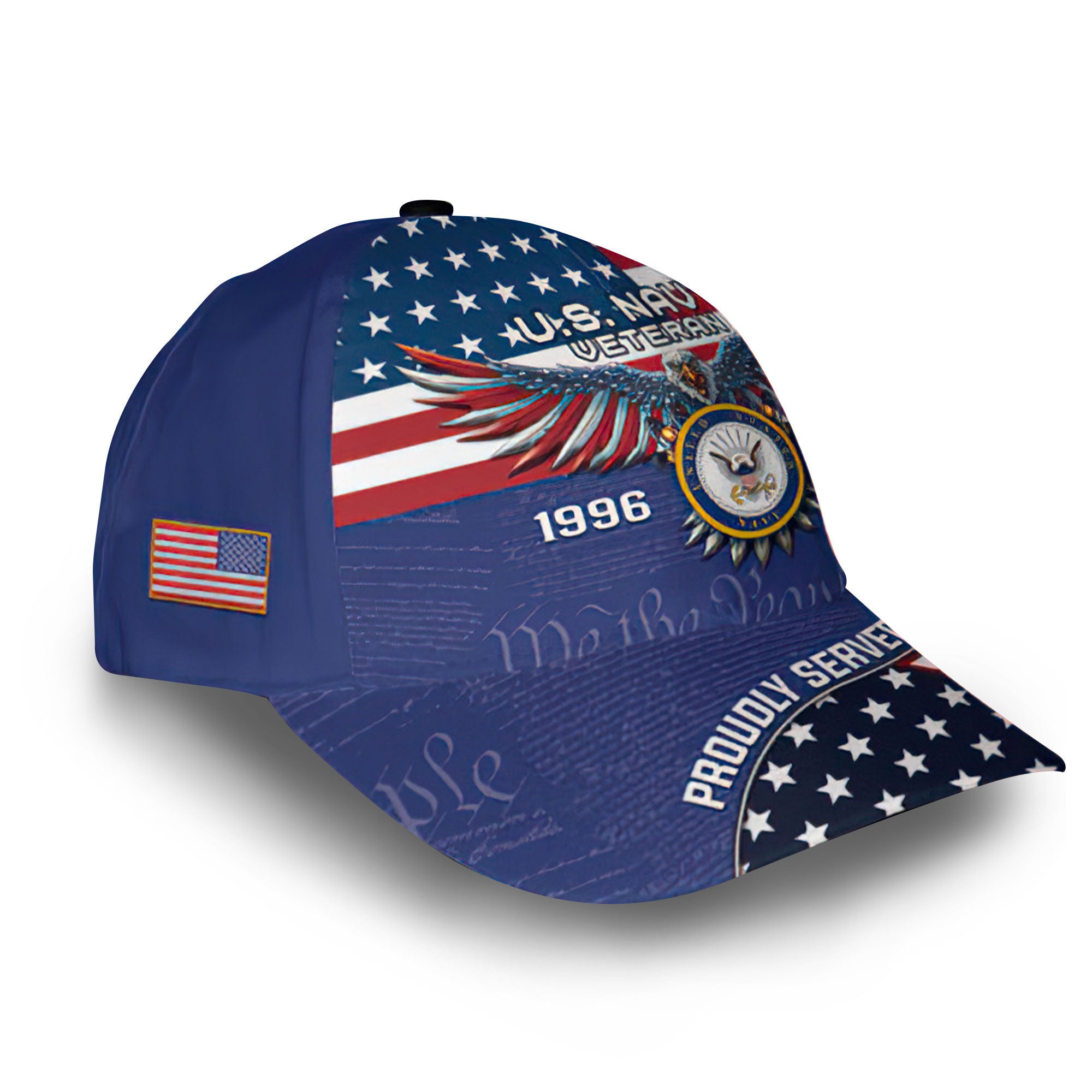 Premium Custom US Navy Cap VPVC014002, Gifts For Navy Veteran, Best Gifts On Father's Day, Armed Forces Day, Independence Day, Veterans Day.