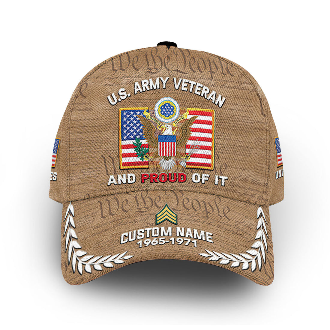 Premium Custom US Army Cap VPVC014006, Gifts For Army Veteran, Best Gifts On Father's Day, Armed Forces Day, Independence Day, Veterans Day.