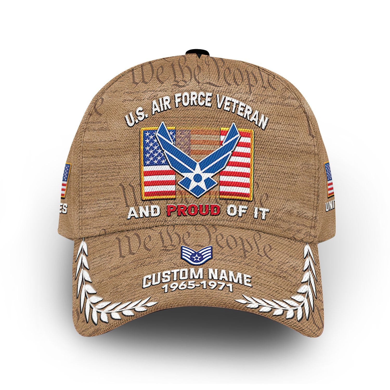 Premium Custom USAF Cap VPVC014009, Gifts For Air Force Veteran, Best Gifts On Father's Day, Armed Forces Day, Independence Day, Veterans Day.