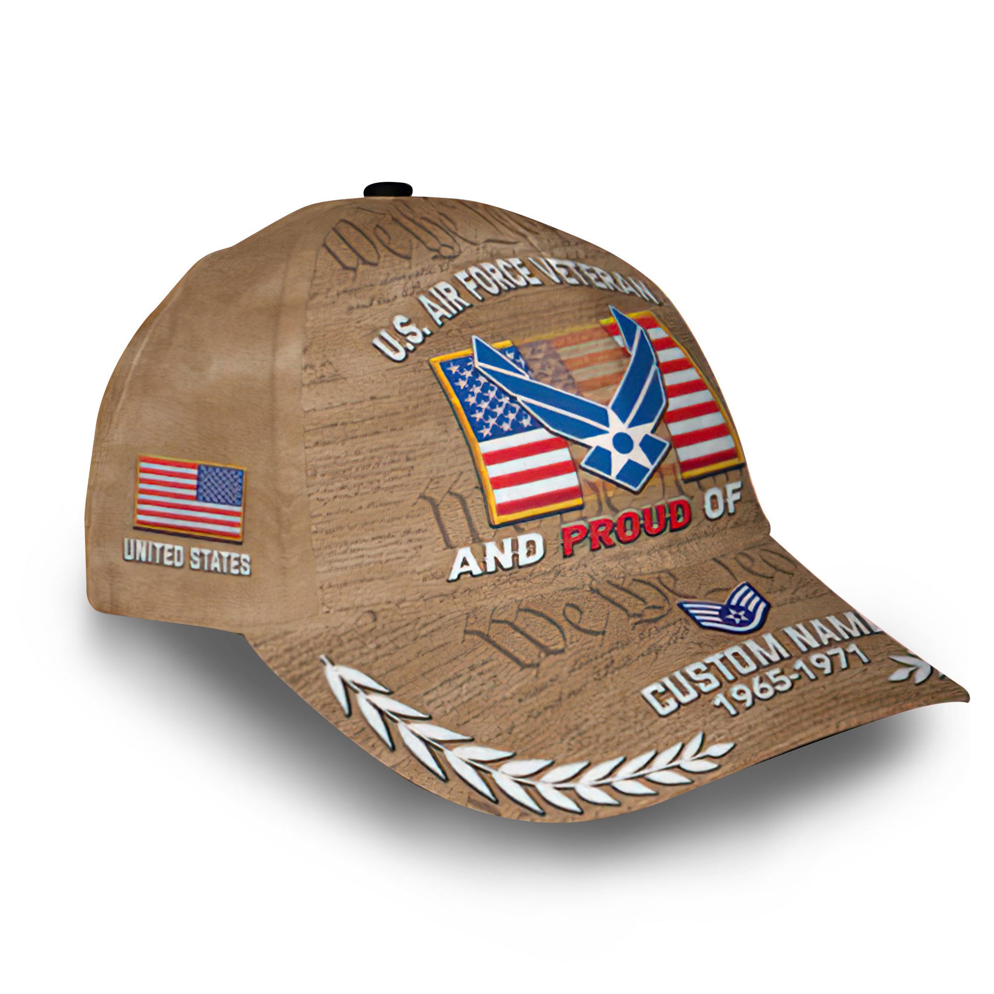 Premium Custom USAF Cap VPVC014009, Gifts For Air Force Veteran, Best Gifts On Father's Day, Armed Forces Day, Independence Day, Veterans Day.