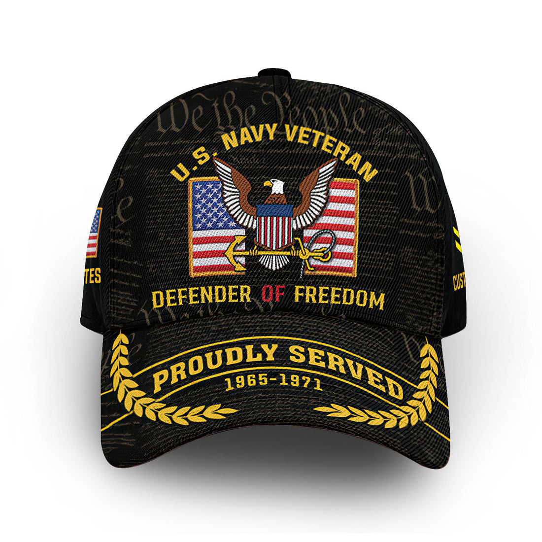 Premium Custom US Navy Cap VPVC014102, Gifts For Navy Veteran, Gifts For Dad, For Husband, Best Gifts On Father's Day, Armed Forces Day, Independence Day, Veterans Day.