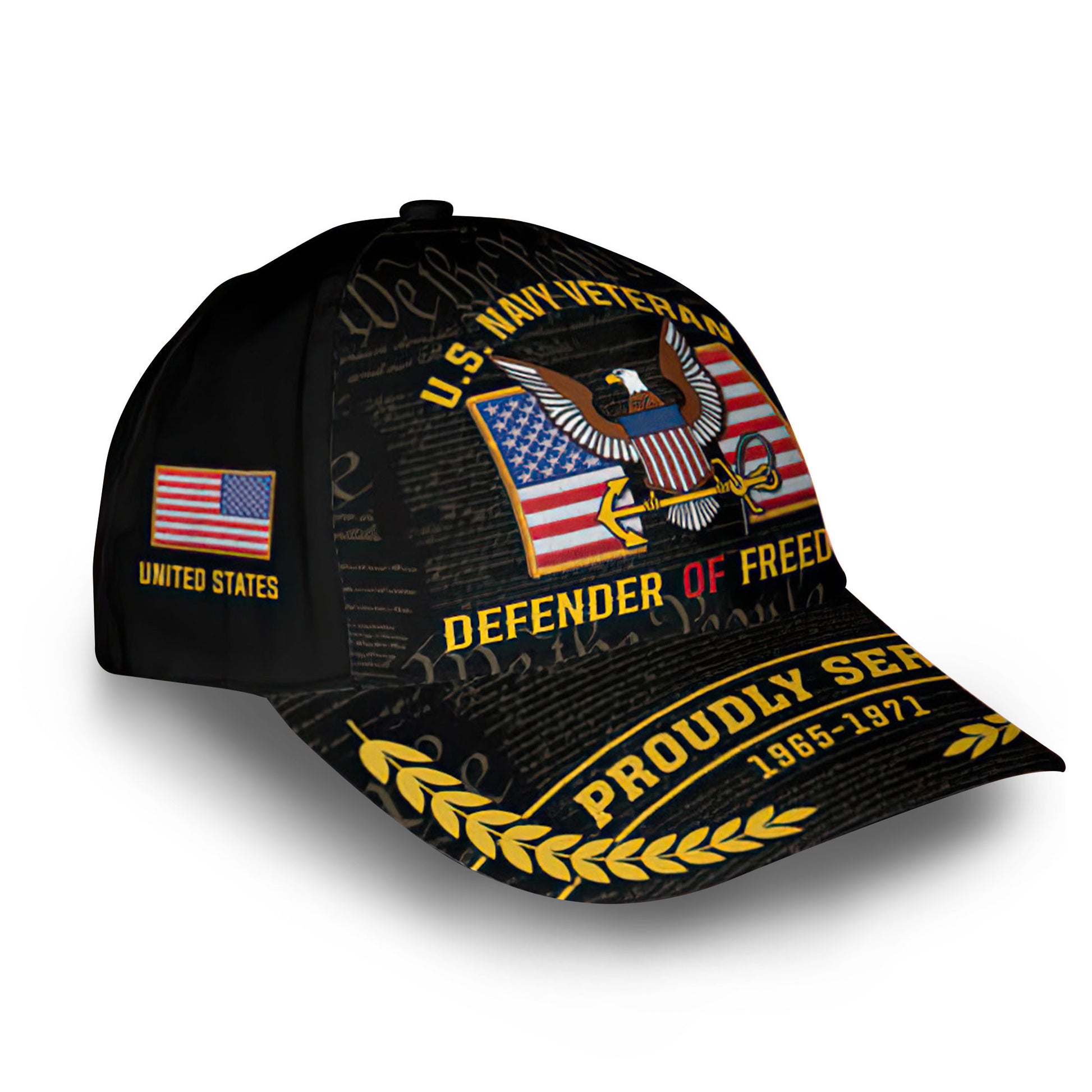 Premium Custom US Navy Cap VPVC014102, Gifts For Navy Veteran, Gifts For Dad, For Husband, Best Gifts On Father's Day, Armed Forces Day, Independence Day, Veterans Day.