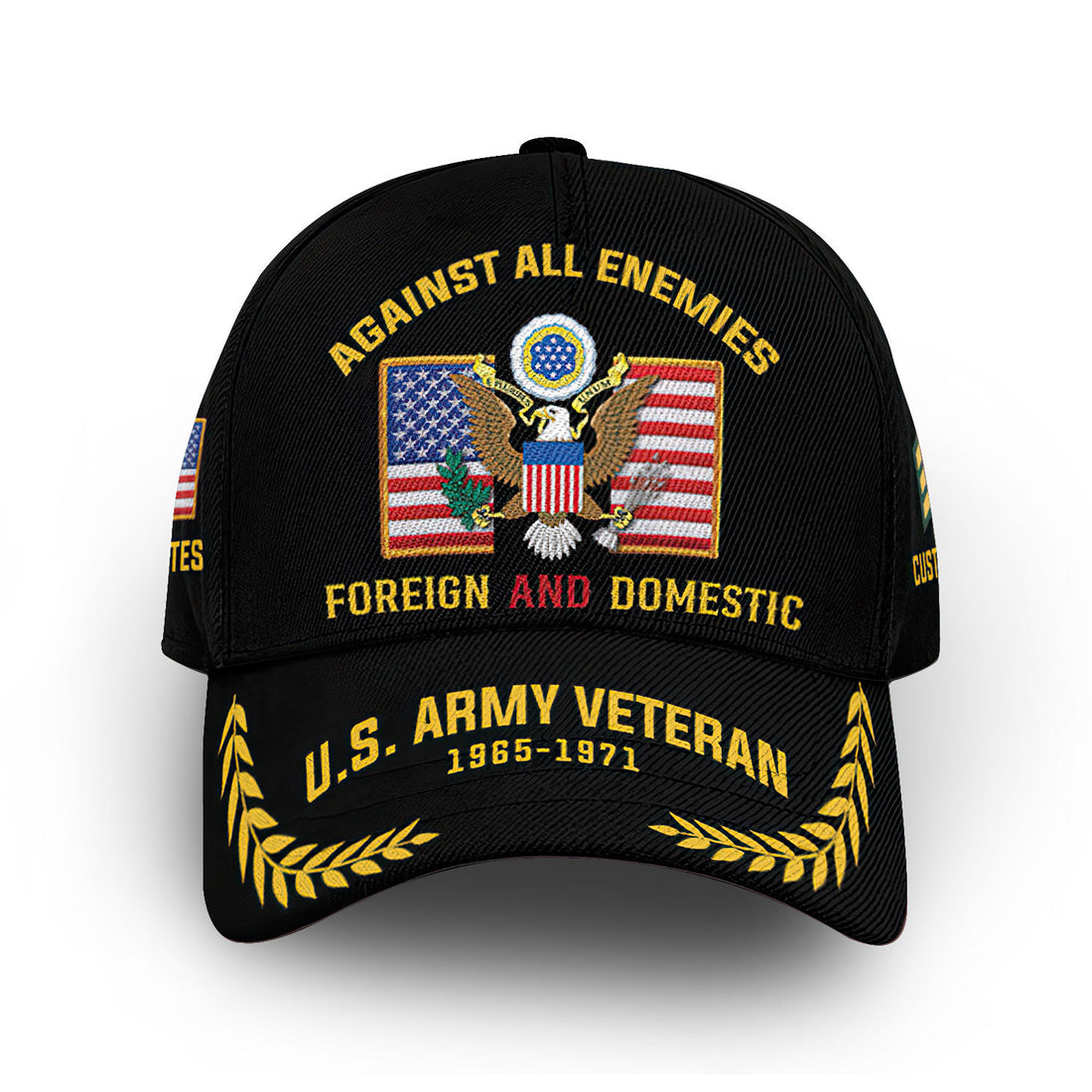 Premium US Army Cap VPVC014106, Custom Name, Rank, Year, Gifts For Army Veteran, Best Gifts On Father's Day, Armed Forces Day, Independence Day, Veterans Day.