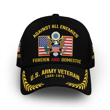 Premium US Army Cap VPVC014106, Custom Name, Rank, Year, Gifts For Army Veteran, Best Gifts On Father's Day, Armed Forces Day, Independence Day, Veterans Day.