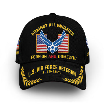 Premium USAF Cap VPVC014109, Custom Name, Rank, Year, Gifts For Air Force Veteran, Best Gifts On Father's Day, Armed Forces Day, Independence Day, Veterans Day.