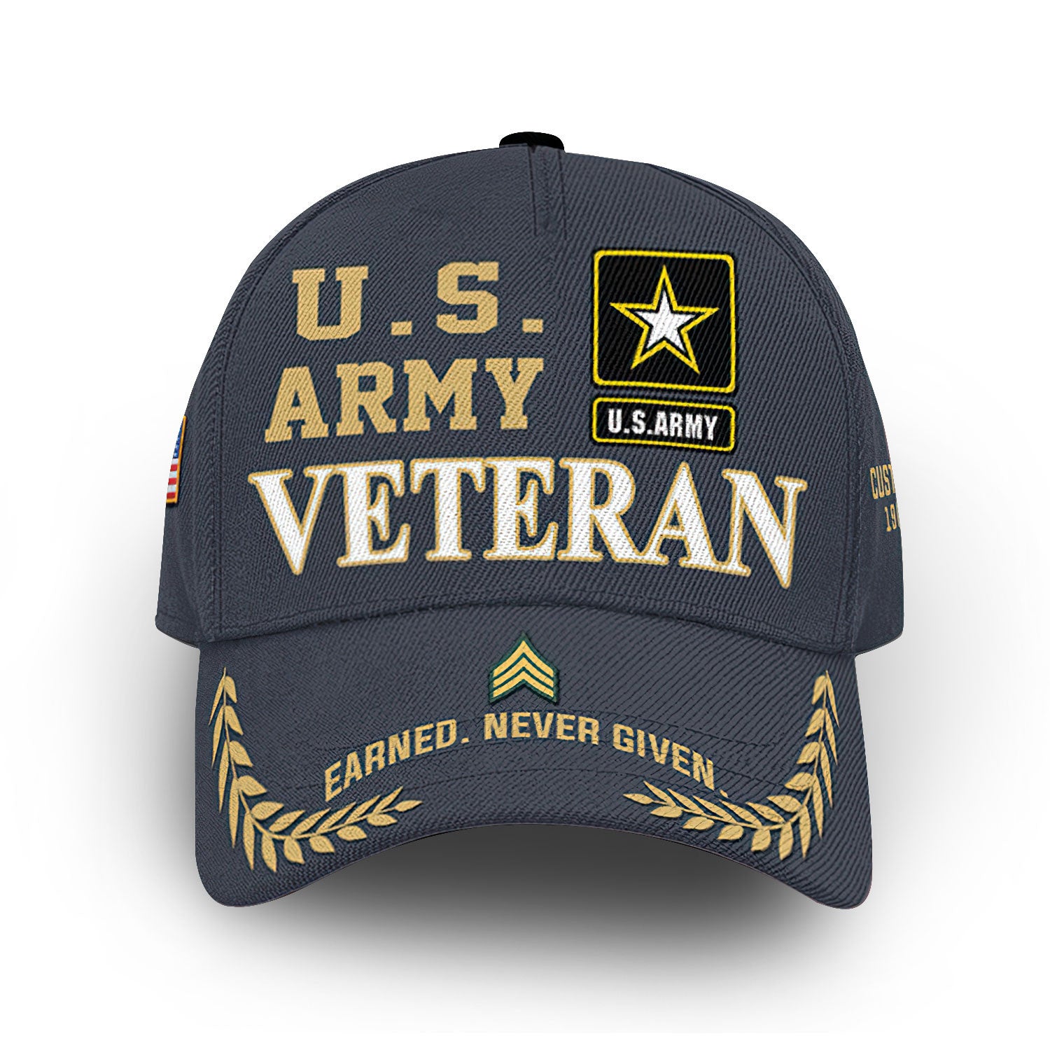 Premium Custom US Army Cap VPVC014201, Gifts For Army Veteran, Gifts For Dad, For Husband, Best Gifts On Father's Day, Armed Forces Day, Independence Day, Veterans Day.