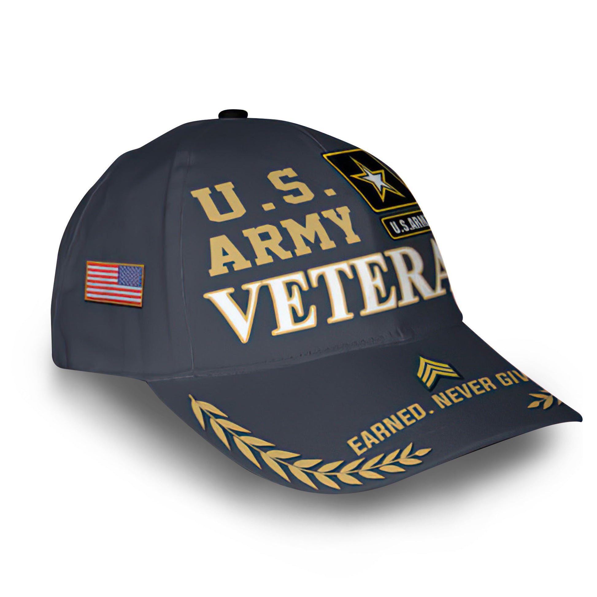 Premium Custom US Army Cap VPVC014201, Gifts For Army Veteran, Gifts For Dad, For Husband, Best Gifts On Father's Day, Armed Forces Day, Independence Day, Veterans Day.