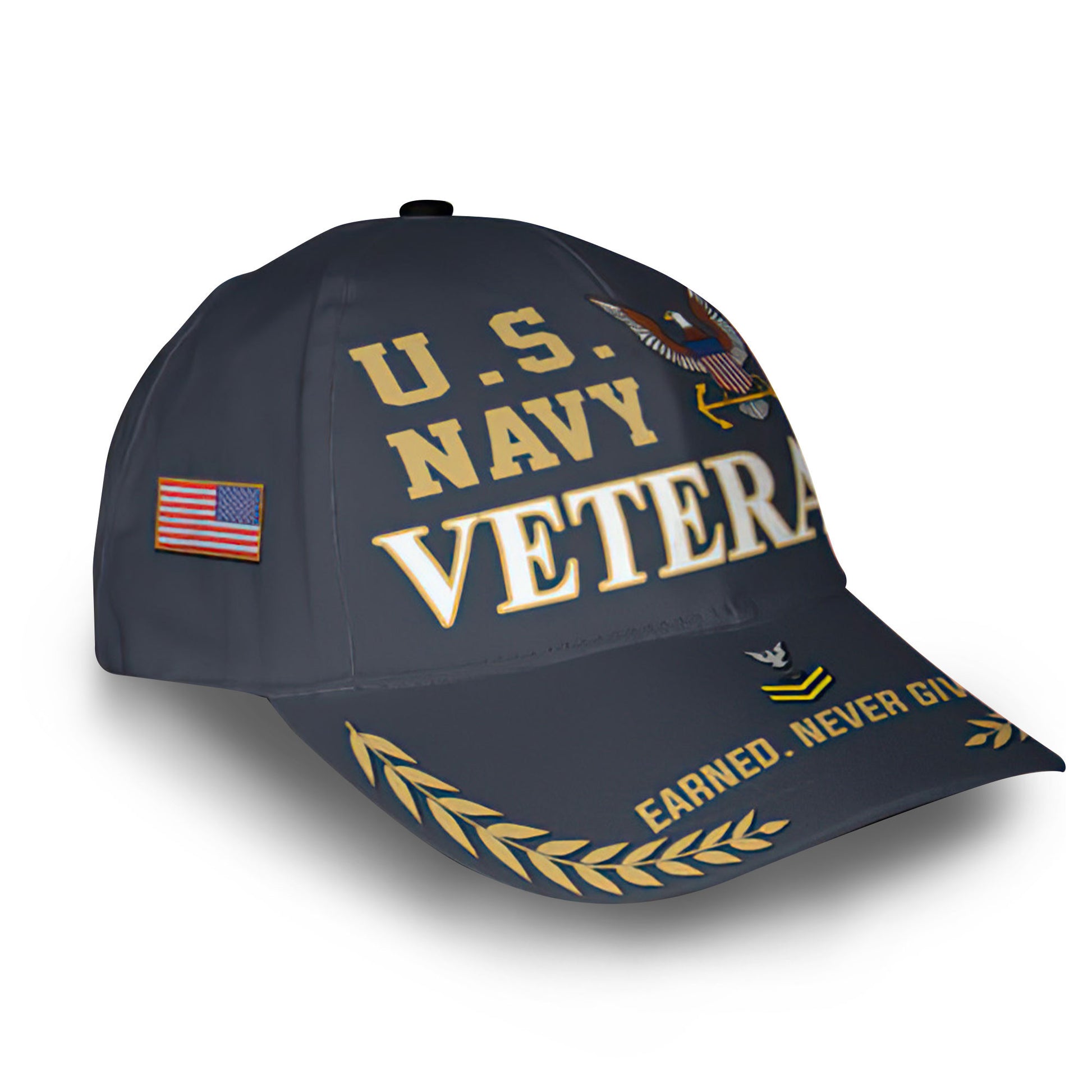 Premium Custom US Navy Cap VPVC014202, Gifts For Navy Veteran, Gifts For Dad, For Husband, Best Gifts On Father's Day, Armed Forces Day, Independence Day, Veterans Day.