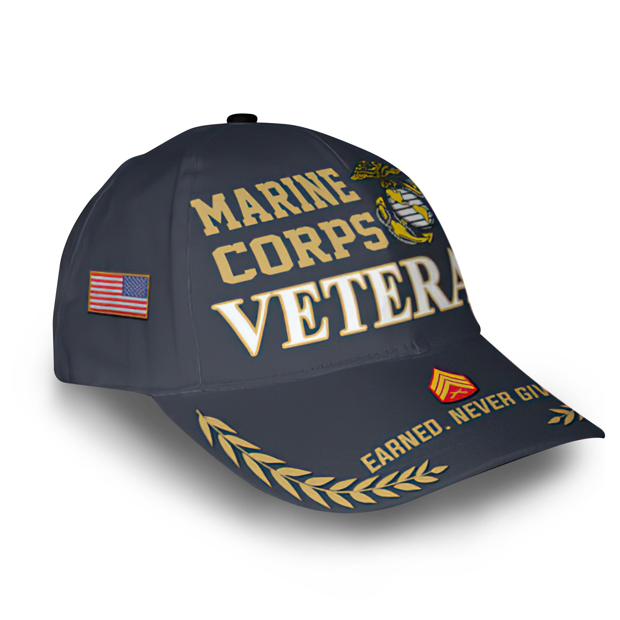 Premium Custom USMC Cap VPVC014203, Gifts For Marine Veteran, Gifts For Dad, For Husband, Best Gifts On Father's Day, Armed Forces Day, Independence Day, Veterans Day.