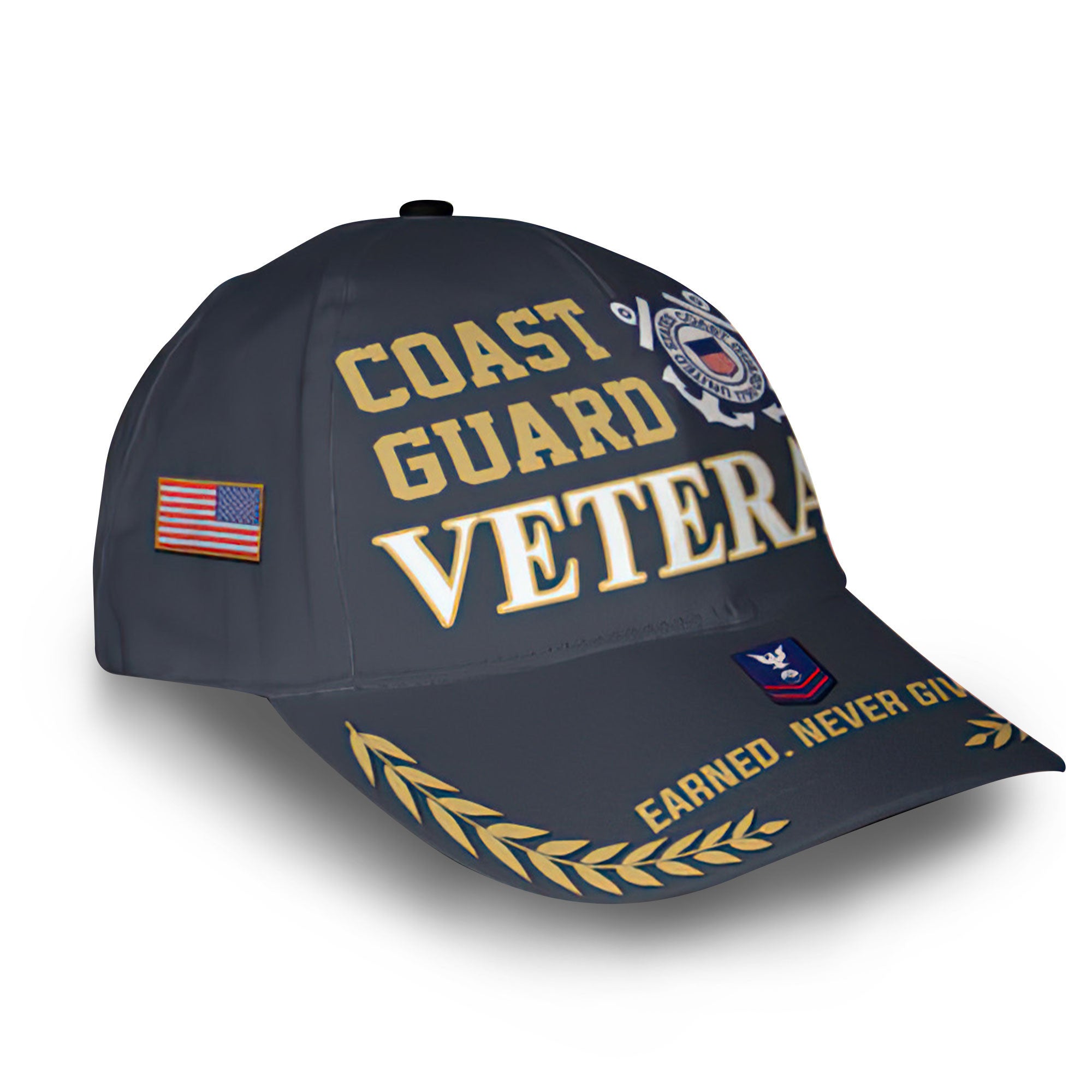 Premium Custom USCG Cap VPVC014205, Gifts For Coast Guard Veteran, Gifts For Dad, For Husband, Best Gifts On Father's Day, Armed Forces Day, Independence Day, Veterans Day.
