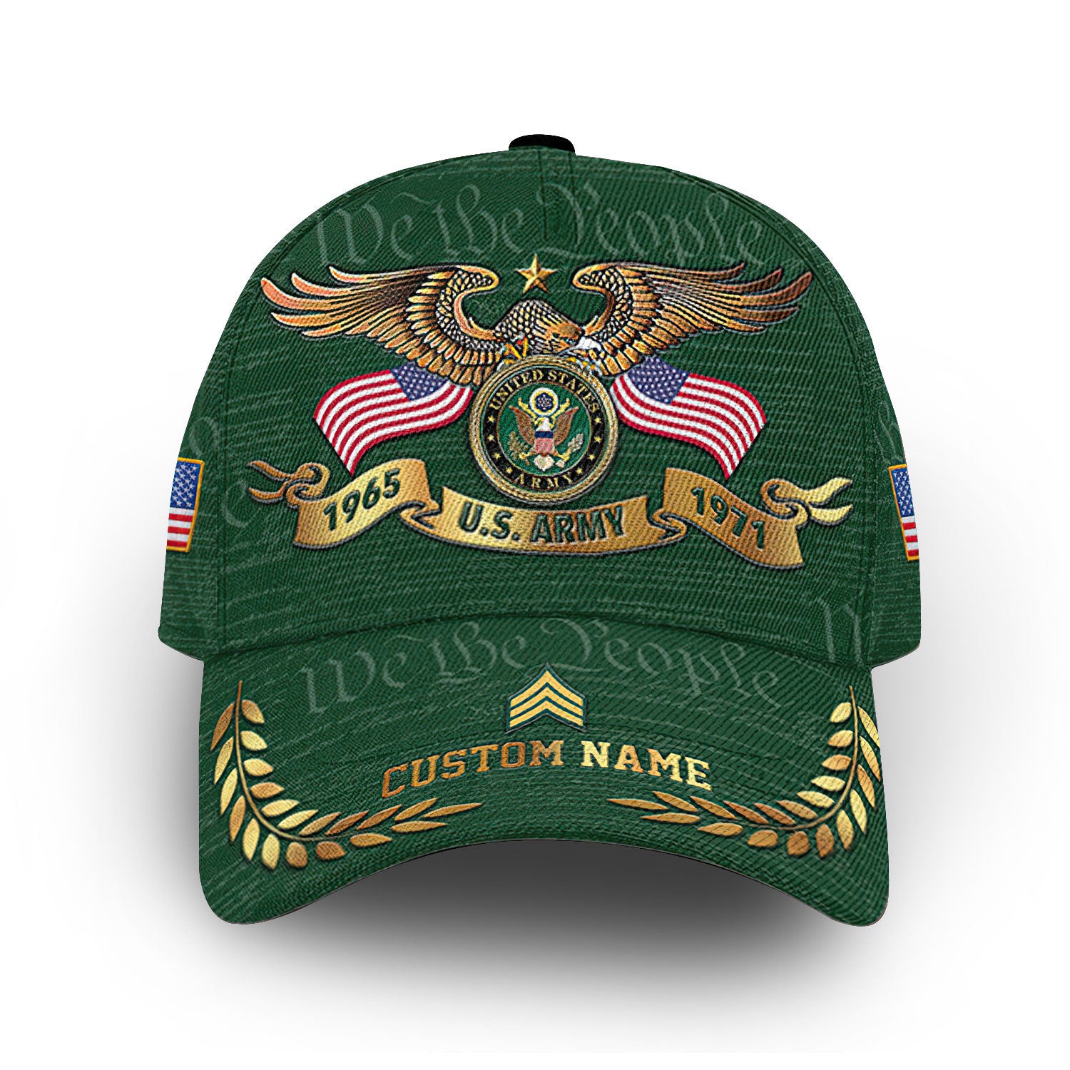 Premium Custom US Army Cap VPVC014206, Gifts For Army Veteran, Gifts For Dad, For Husband, Best Gifts On Father's Day, Armed Forces Day, Independence Day, Veterans Day.