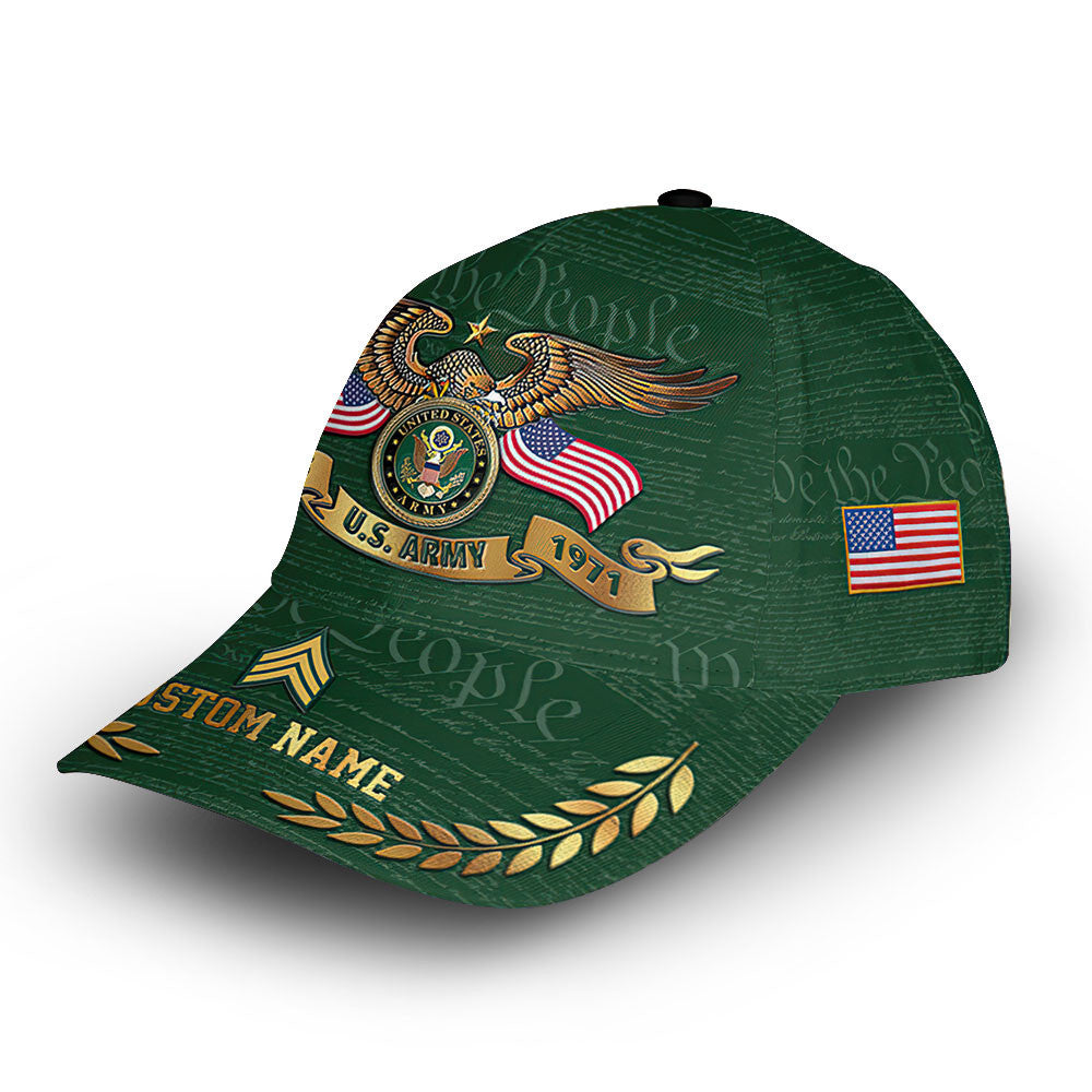 Premium Custom US Army Cap VPVC014206, Gifts For Army Veteran, Gifts For Dad, For Husband, Best Gifts On Father's Day, Armed Forces Day, Independence Day, Veterans Day.