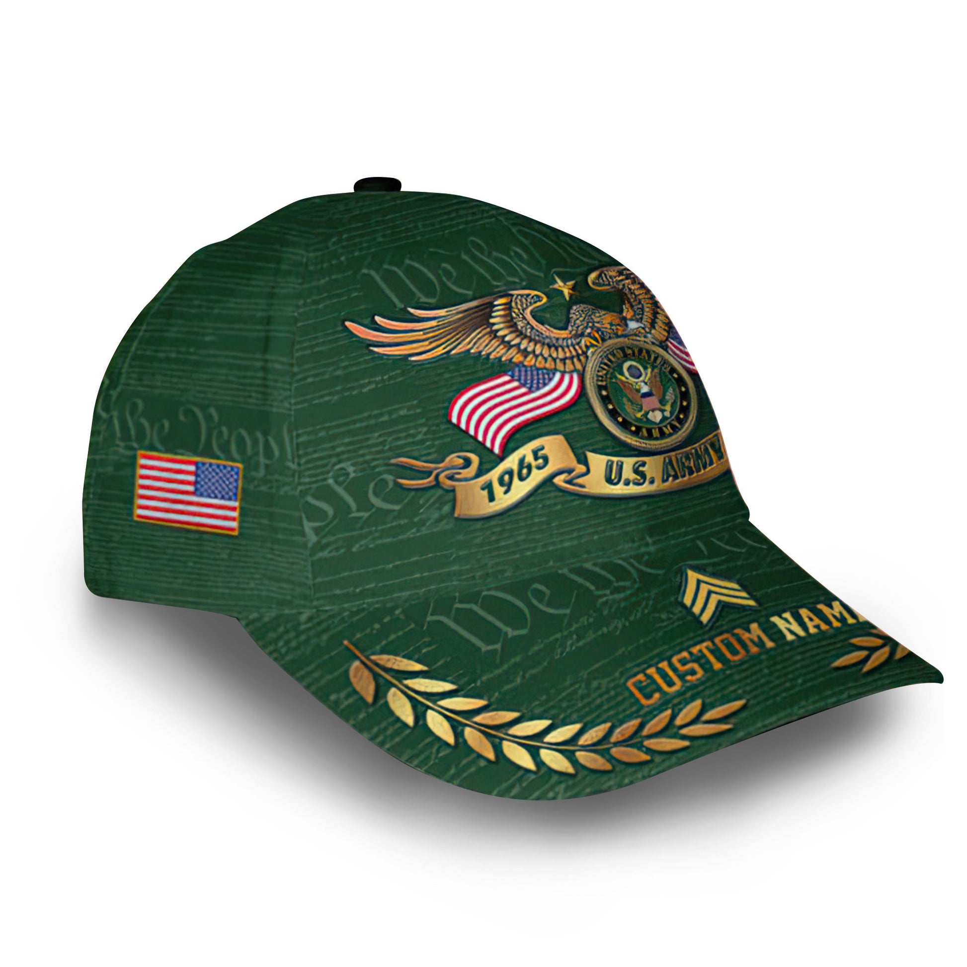 Premium Custom US Army Cap VPVC014206, Gifts For Army Veteran, Gifts For Dad, For Husband, Best Gifts On Father's Day, Armed Forces Day, Independence Day, Veterans Day.