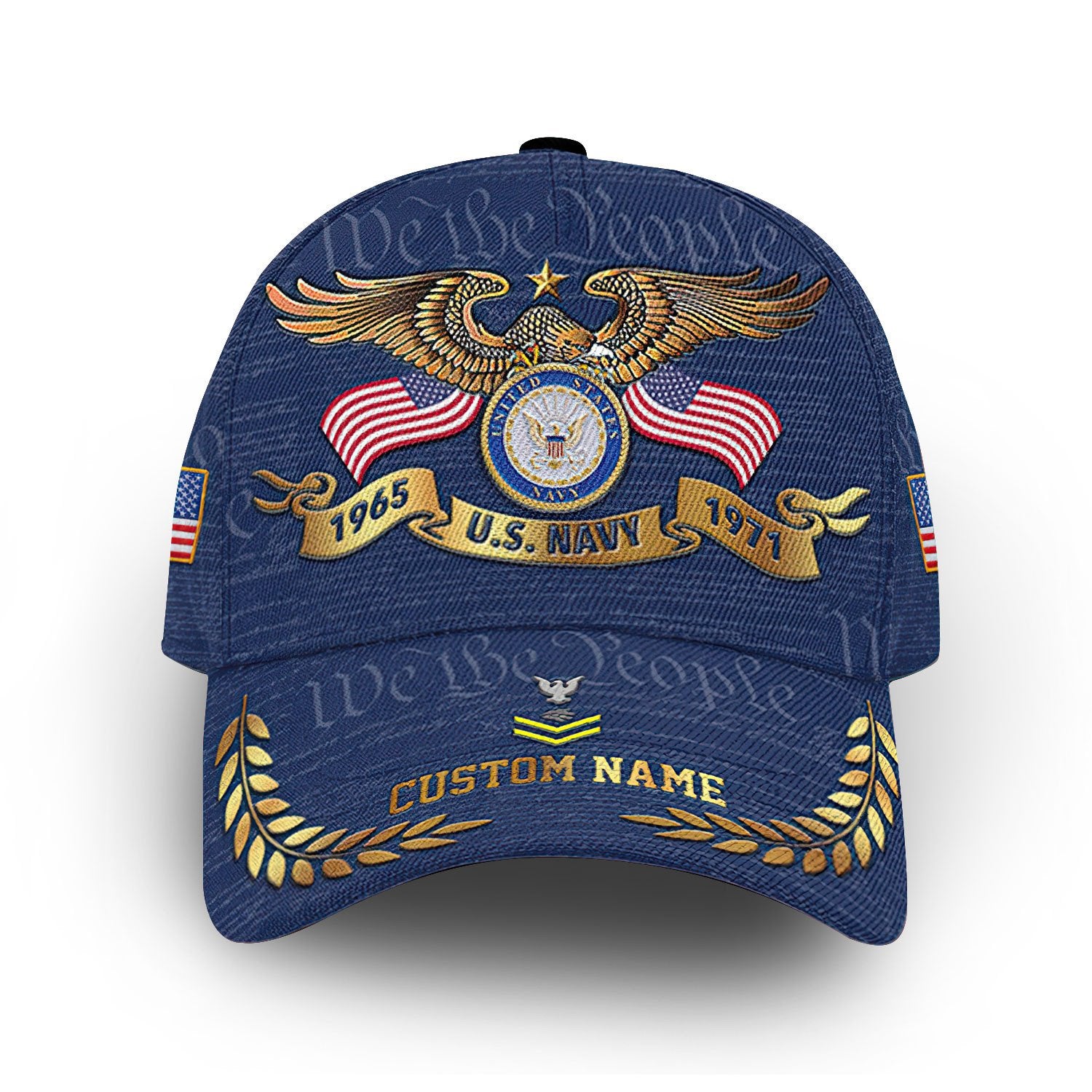 Premium Custom US Navy Cap VPVC014207, Gifts For Navy Veteran, Gifts For Dad, For Husband, Best Gifts On Father's Day, Armed Forces Day, Independence Day, Veterans Day.