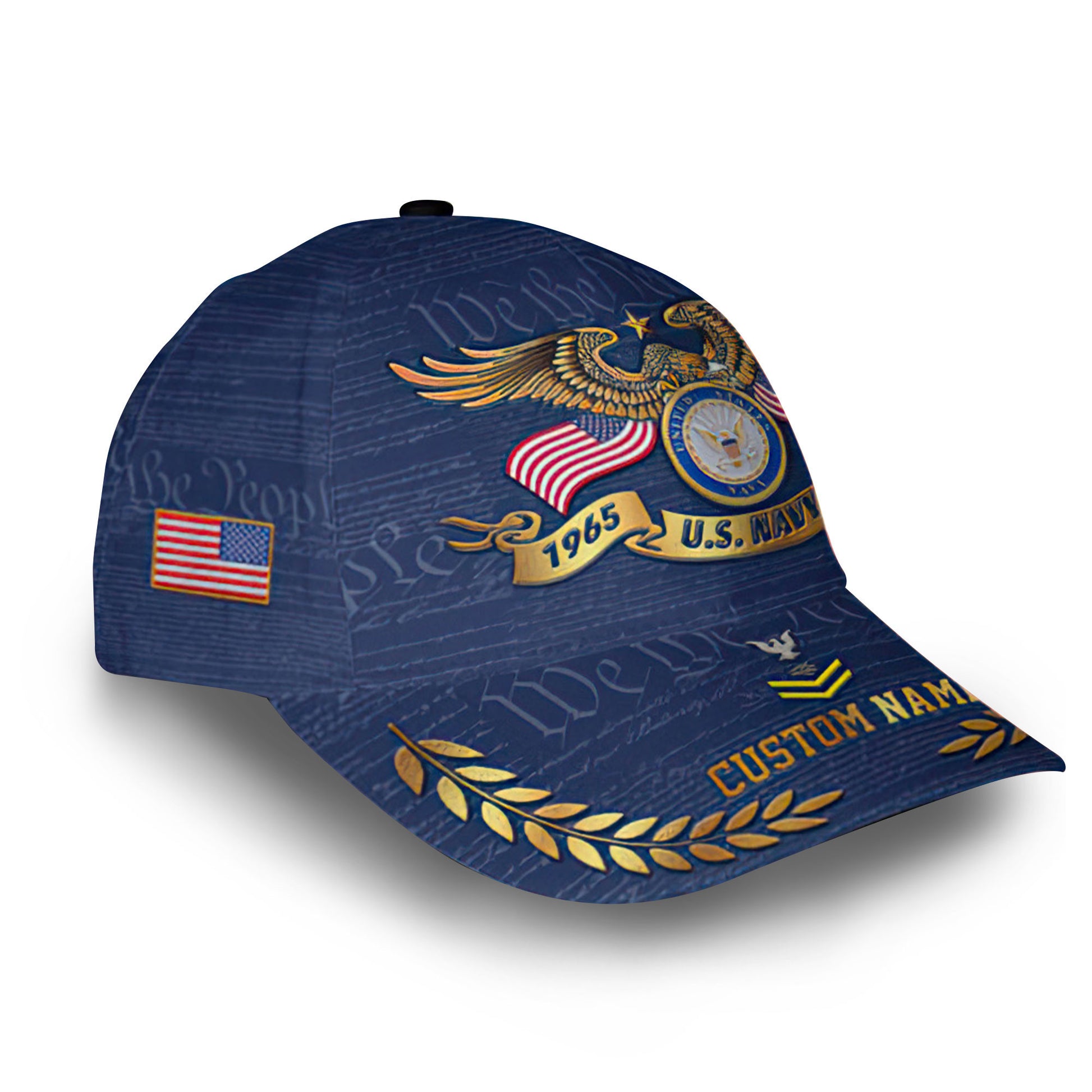 Premium Custom US Navy Cap VPVC014207, Gifts For Navy Veteran, Gifts For Dad, For Husband, Best Gifts On Father's Day, Armed Forces Day, Independence Day, Veterans Day.