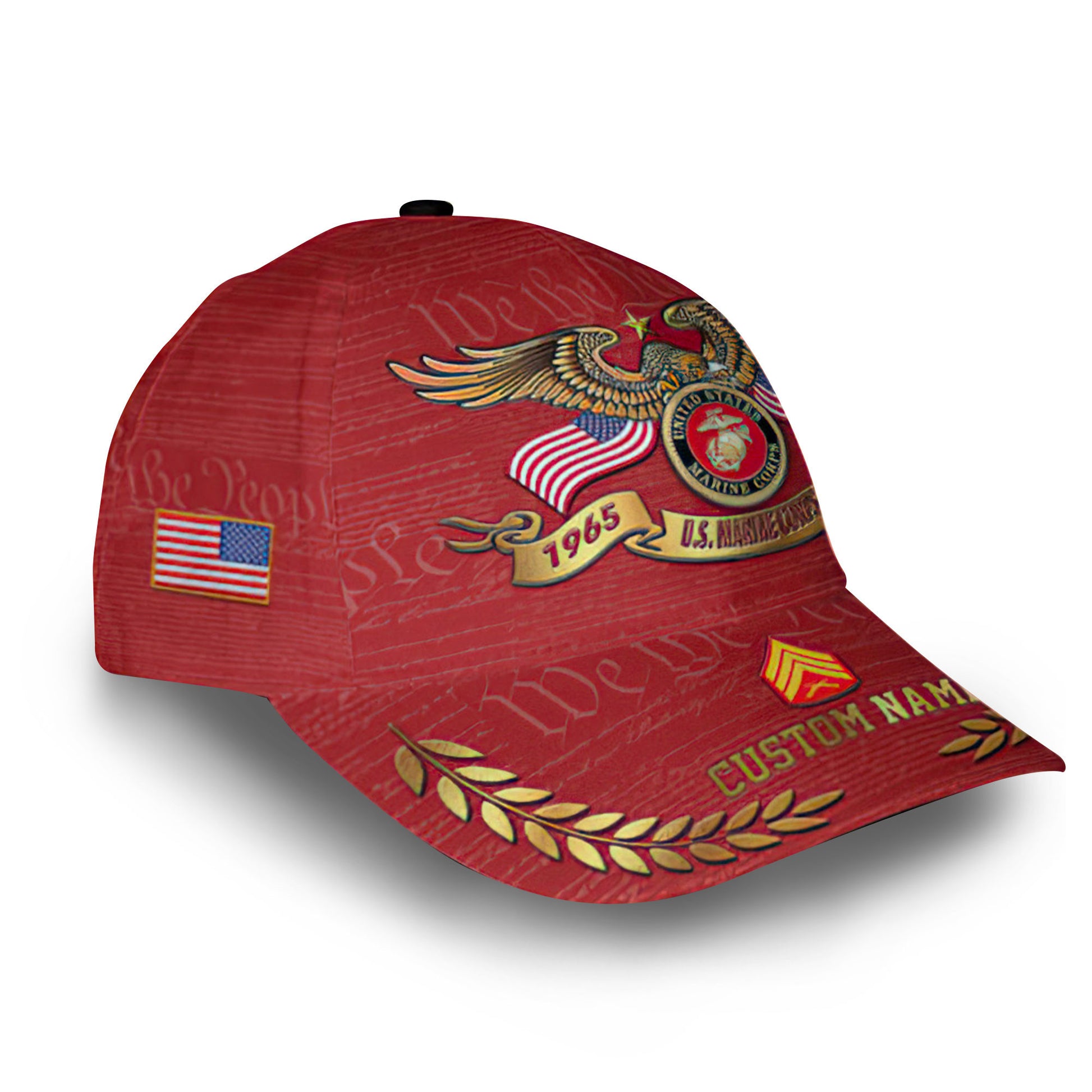Premium Custom USMC Cap VPVC014208, Gifts For Marine Veteran, Gifts For Dad, For Husband, Best Gifts On Father's Day, Armed Forces Day, Independence Day, Veterans Day.