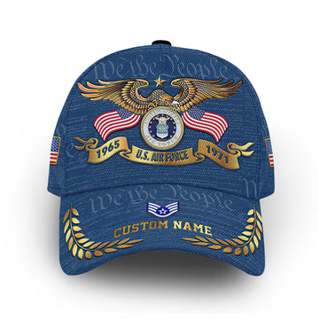 Premium Custom USAF Cap VPVC014209, Gifts For Air Force Veteran, Gifts For Dad, For Husband, Best Gifts On Father's Day, Armed Forces Day, Independence Day, Veterans Day.