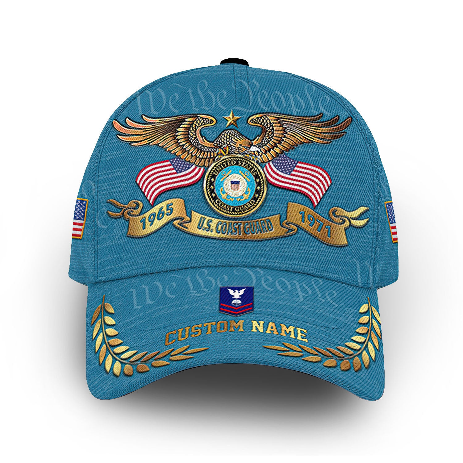Premium Custom USCG Cap VPVC014210, Gifts For Coast Guard Veteran, Gifts For Dad, For Husband, Best Gifts On Father's Day, Armed Forces Day, Independence Day, Veterans Day.