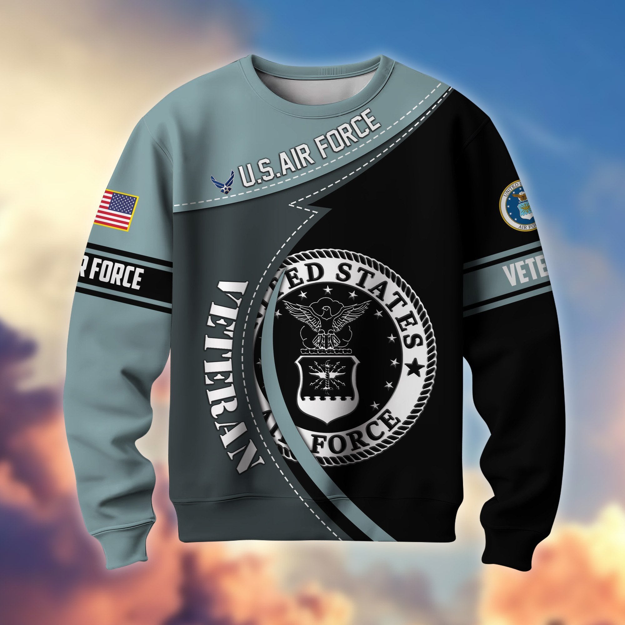 Premium US Veterans Sweatshirt BPHN200211, Gifts For US Veterans, Best Gifts On Father's Day, Armed Forces Day, Independence Day, Veterans Day.