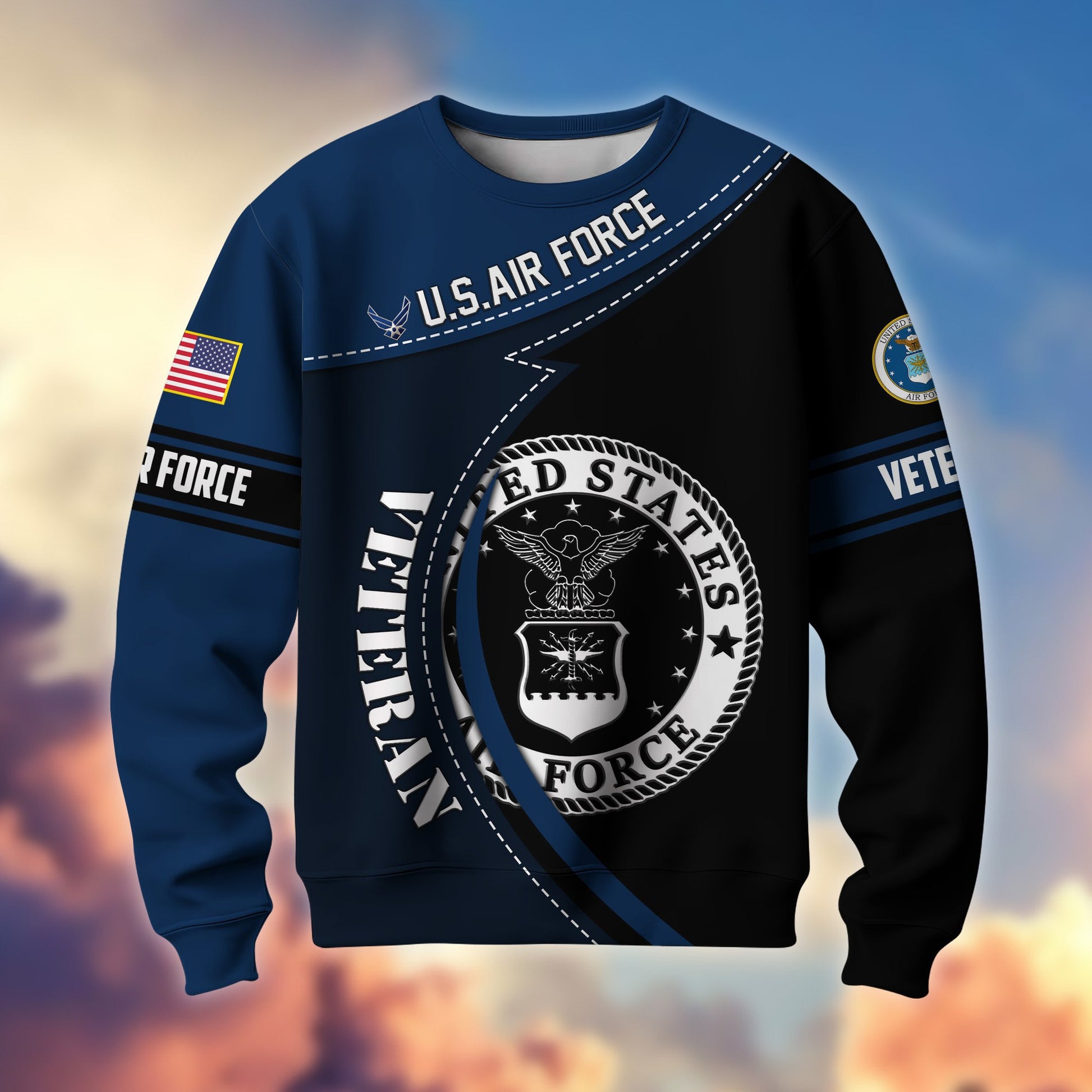Premium US Veterans Sweatshirt BPHN200211, Gifts For US Veterans, Best Gifts On Father's Day, Armed Forces Day, Independence Day, Veterans Day.