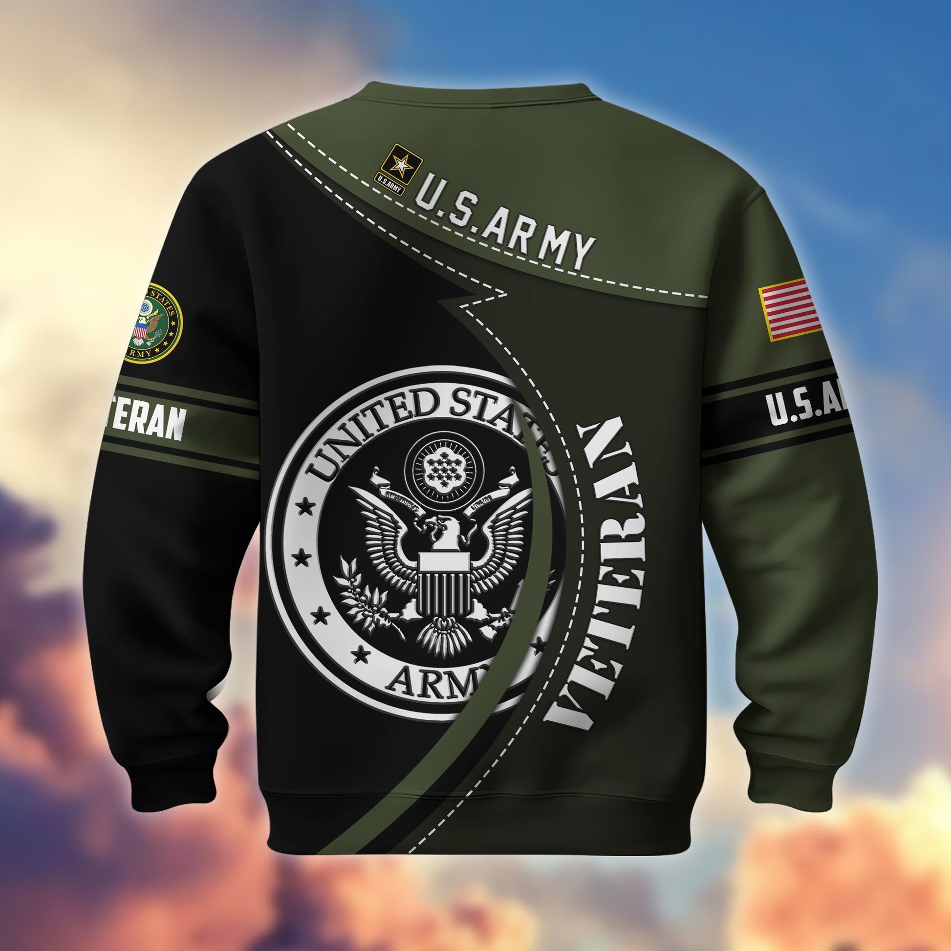 Premium US Veterans Sweatshirt BPHN200211, Gifts For US Veterans, Best Gifts On Father's Day, Armed Forces Day, Independence Day, Veterans Day.
