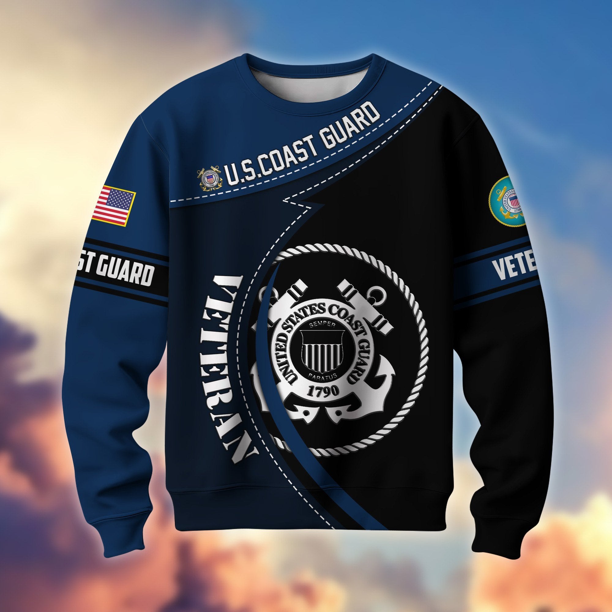 Premium US Veterans Sweatshirt BPHN200211, Gifts For US Veterans, Best Gifts On Father's Day, Armed Forces Day, Independence Day, Veterans Day.