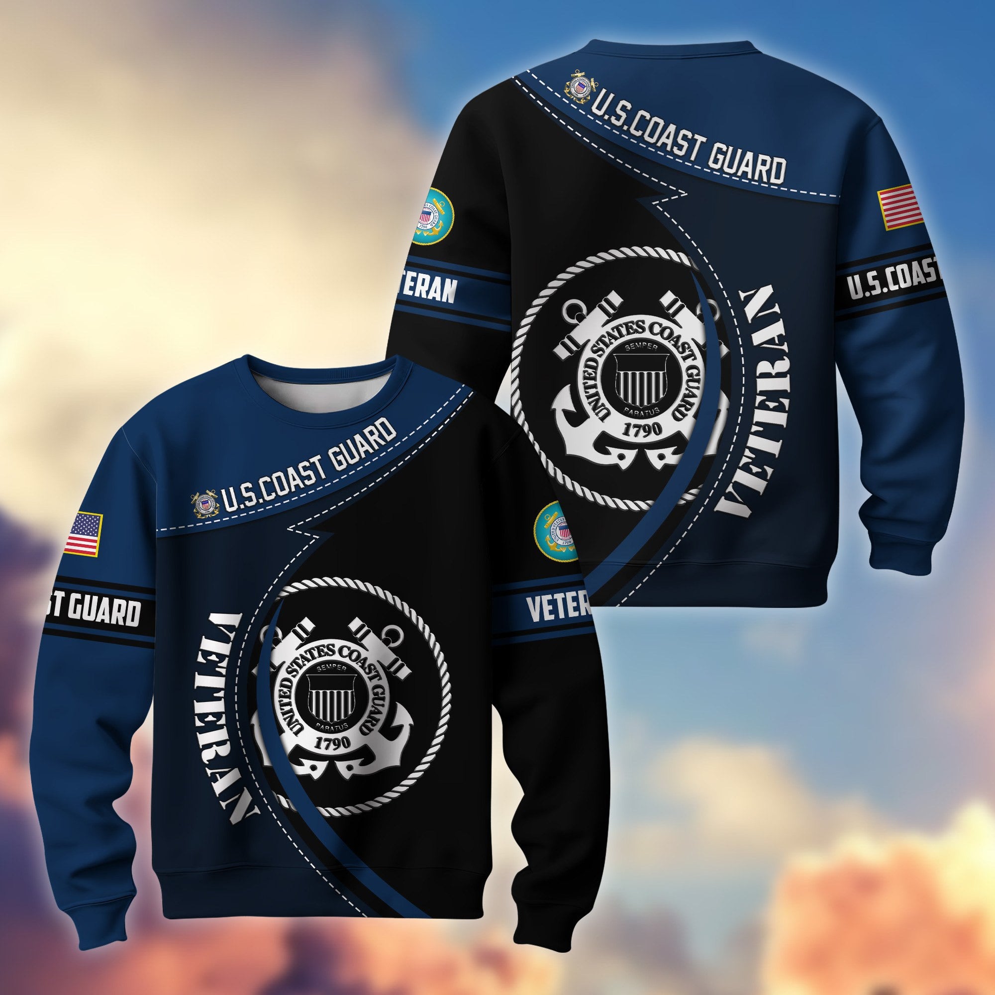 Premium US Veterans Sweatshirt BPHN200211, Gifts For US Veterans, Best Gifts On Father's Day, Armed Forces Day, Independence Day, Veterans Day.