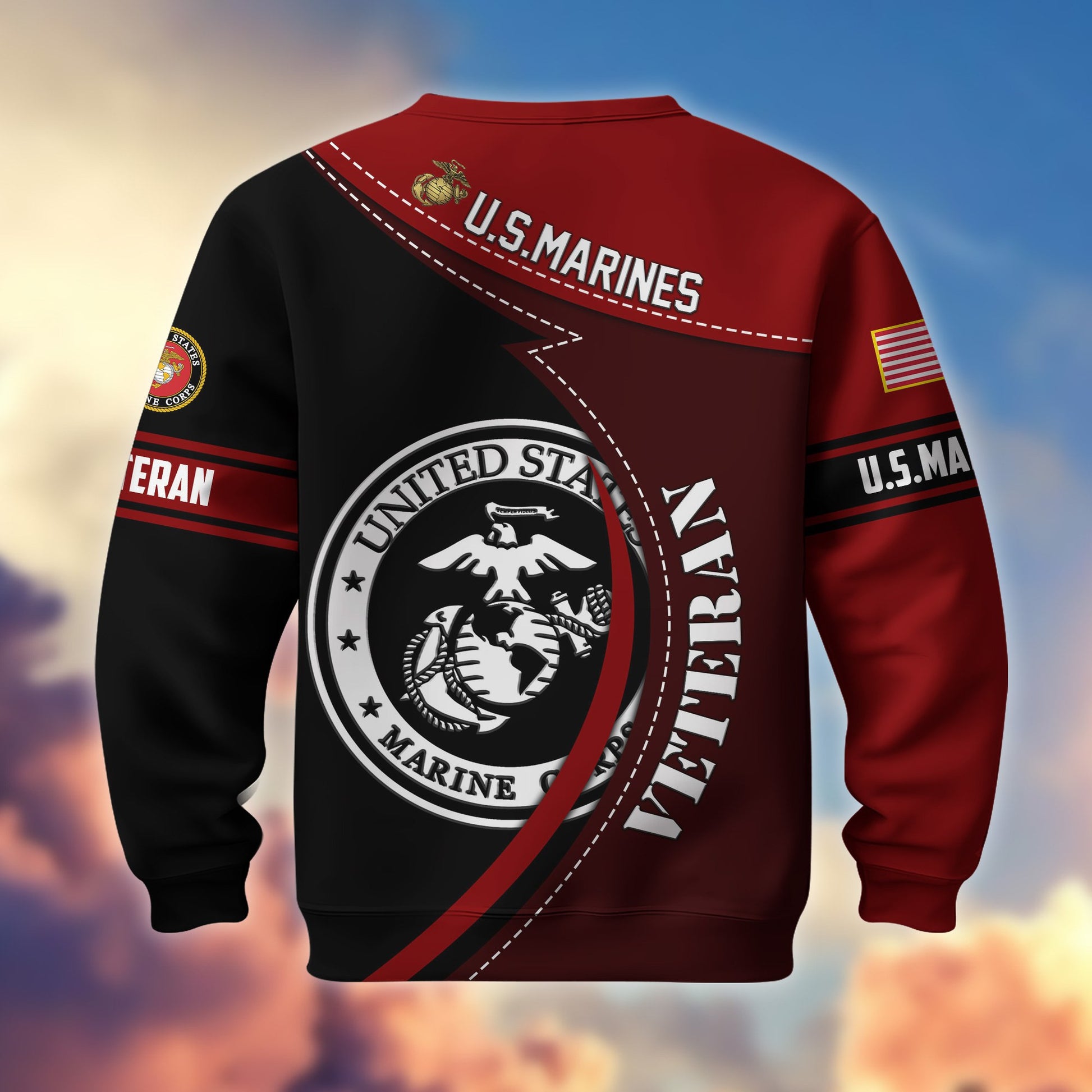 Premium US Veterans Sweatshirt BPHN200211, Gifts For US Veterans, Best Gifts On Father's Day, Armed Forces Day, Independence Day, Veterans Day.