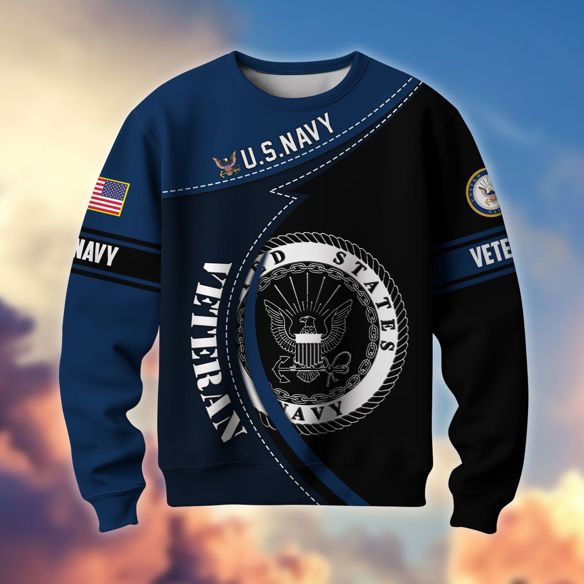 Premium US Veterans Sweatshirt BPHN200211, Gifts For US Veterans, Best Gifts On Father's Day, Armed Forces Day, Independence Day, Veterans Day.