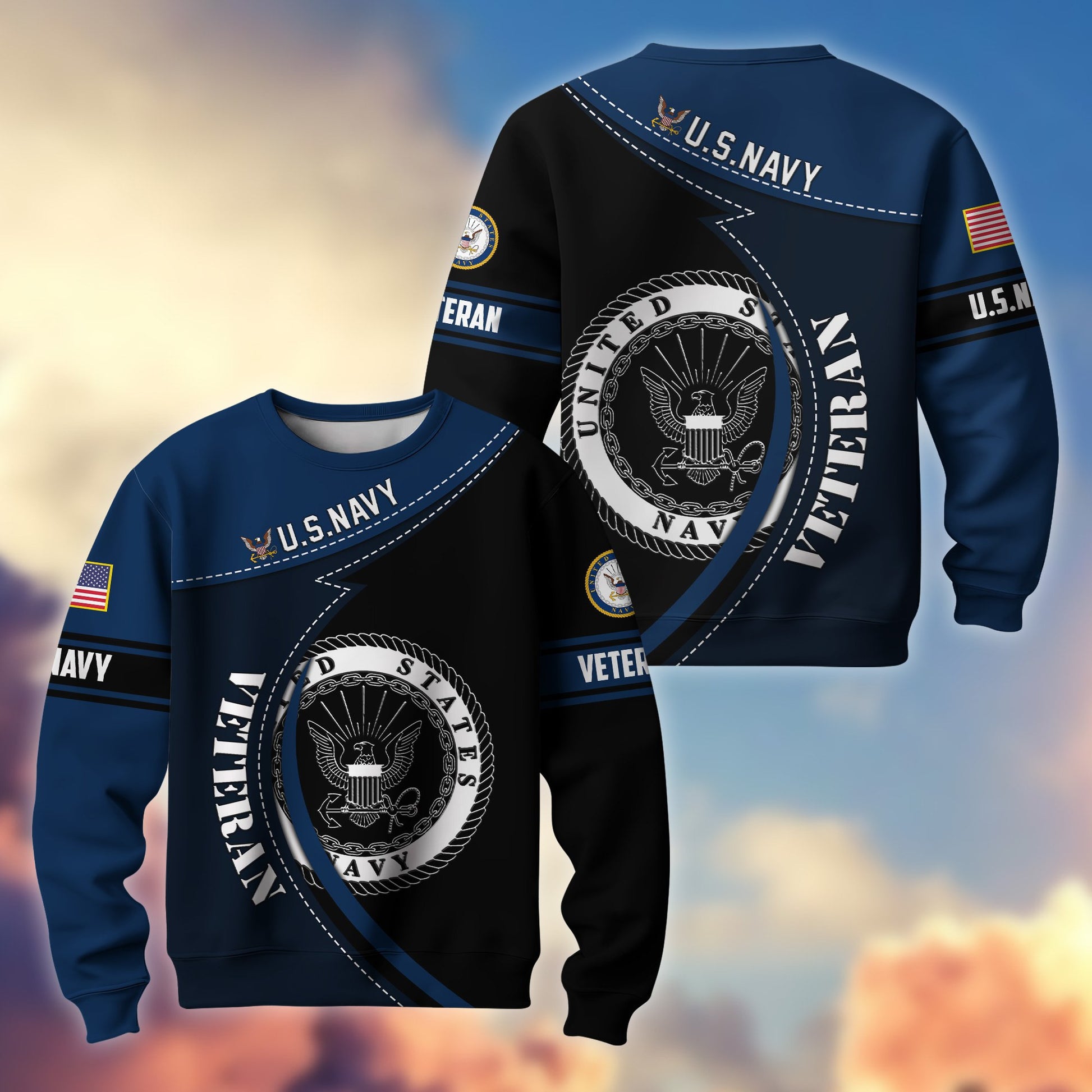 Premium US Veterans Sweatshirt BPHN200211, Gifts For US Veterans, Best Gifts On Father's Day, Armed Forces Day, Independence Day, Veterans Day.