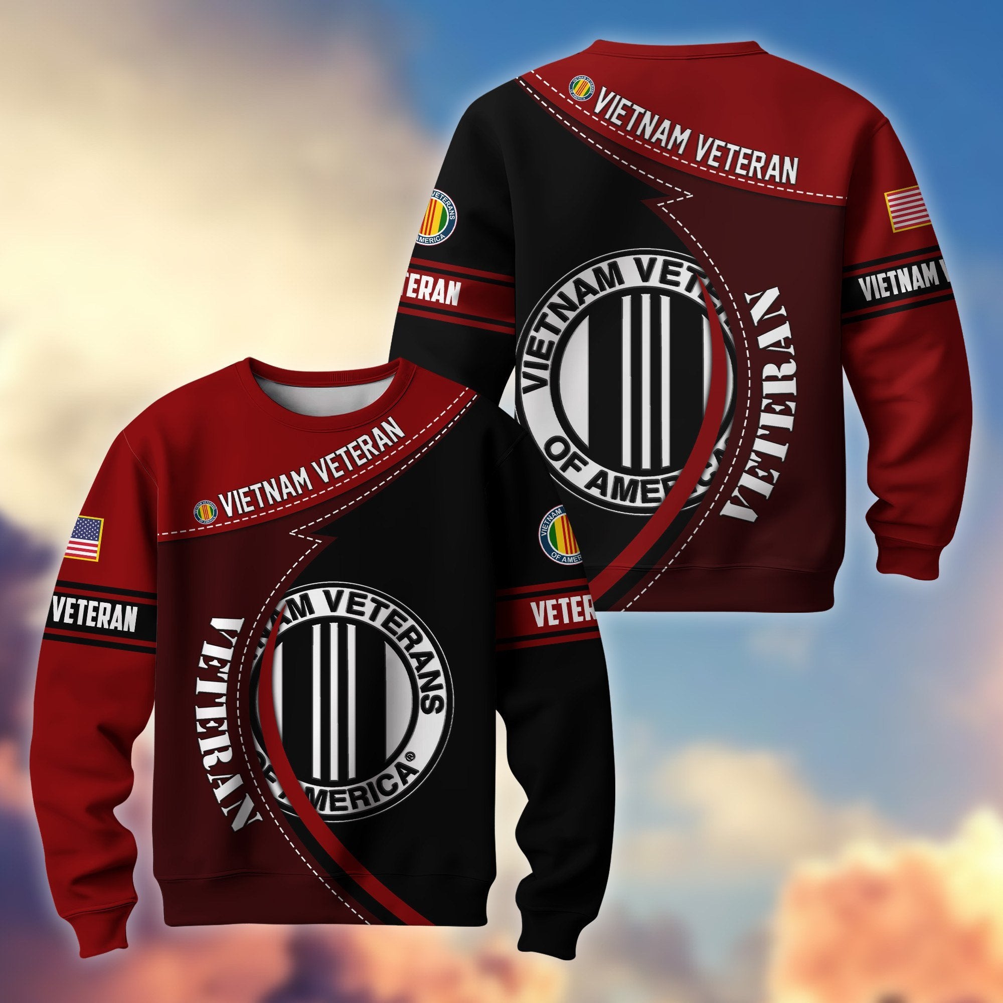 Premium US Veterans Sweatshirt BPHN200211, Gifts For US Veterans, Best Gifts On Father's Day, Armed Forces Day, Independence Day, Veterans Day.