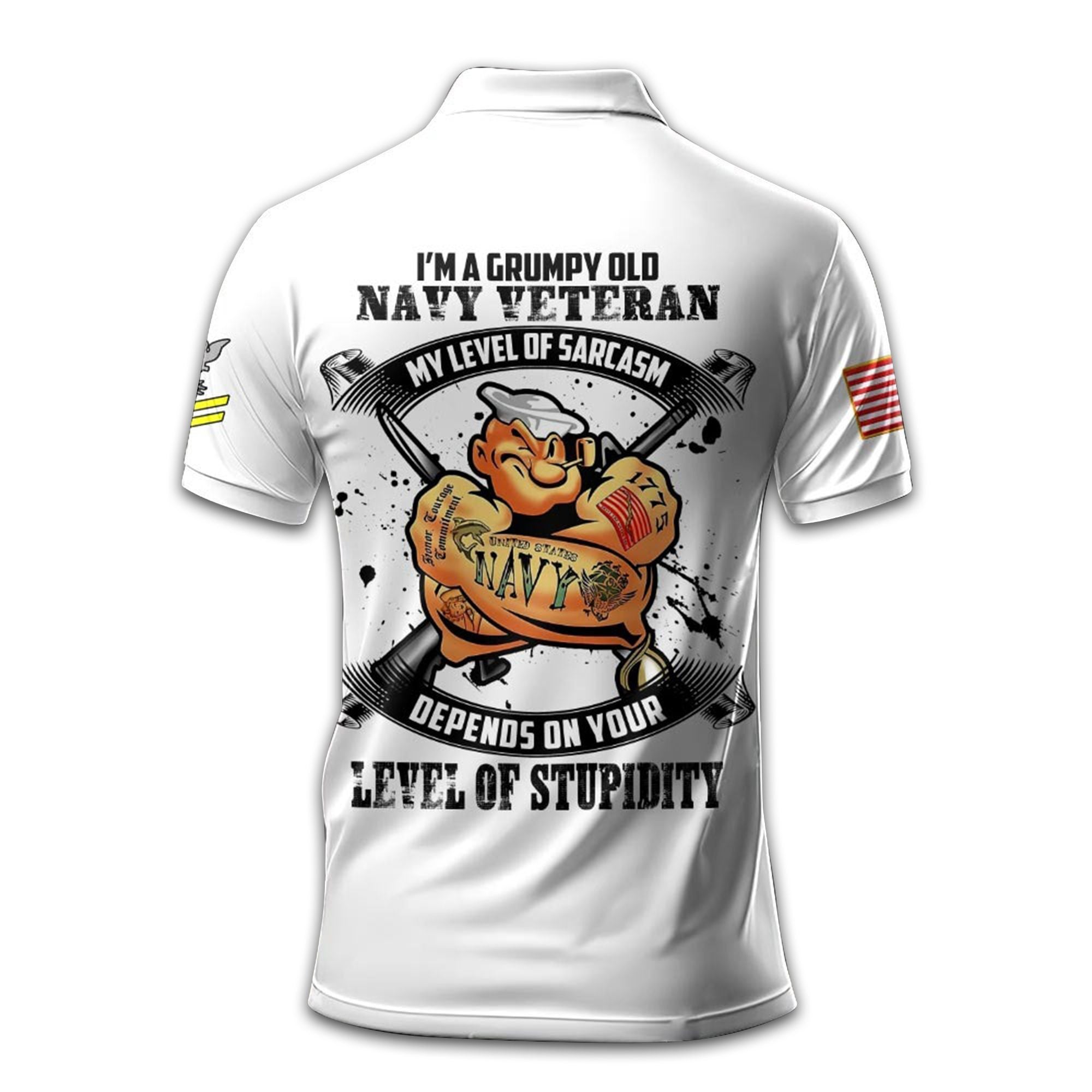 US Navy Custom Polo Shirt VPVC208902, Gifts For Navy Veteran, Best Gifts On Father's Day, Armed Forces Day, Independence Day, Veterans Day.